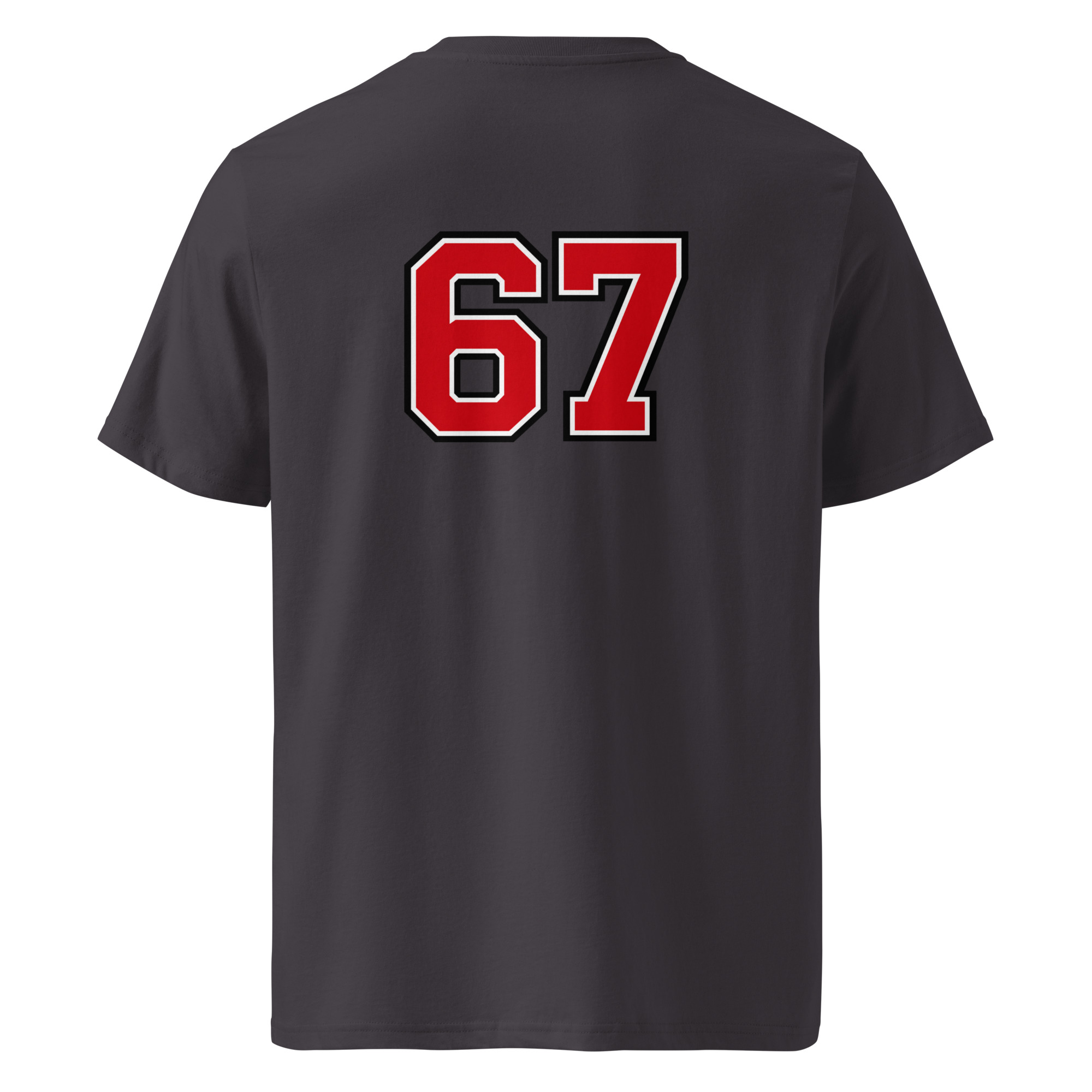 67 T-Shirt – Six Seven Backprint im Varsity-Style – Bild 6