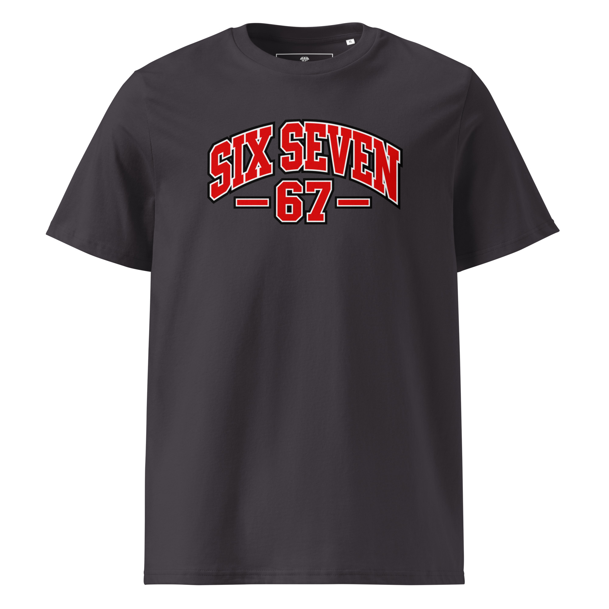 67 T-Shirt – Six Seven Frontprint im College Style – Bild 5
