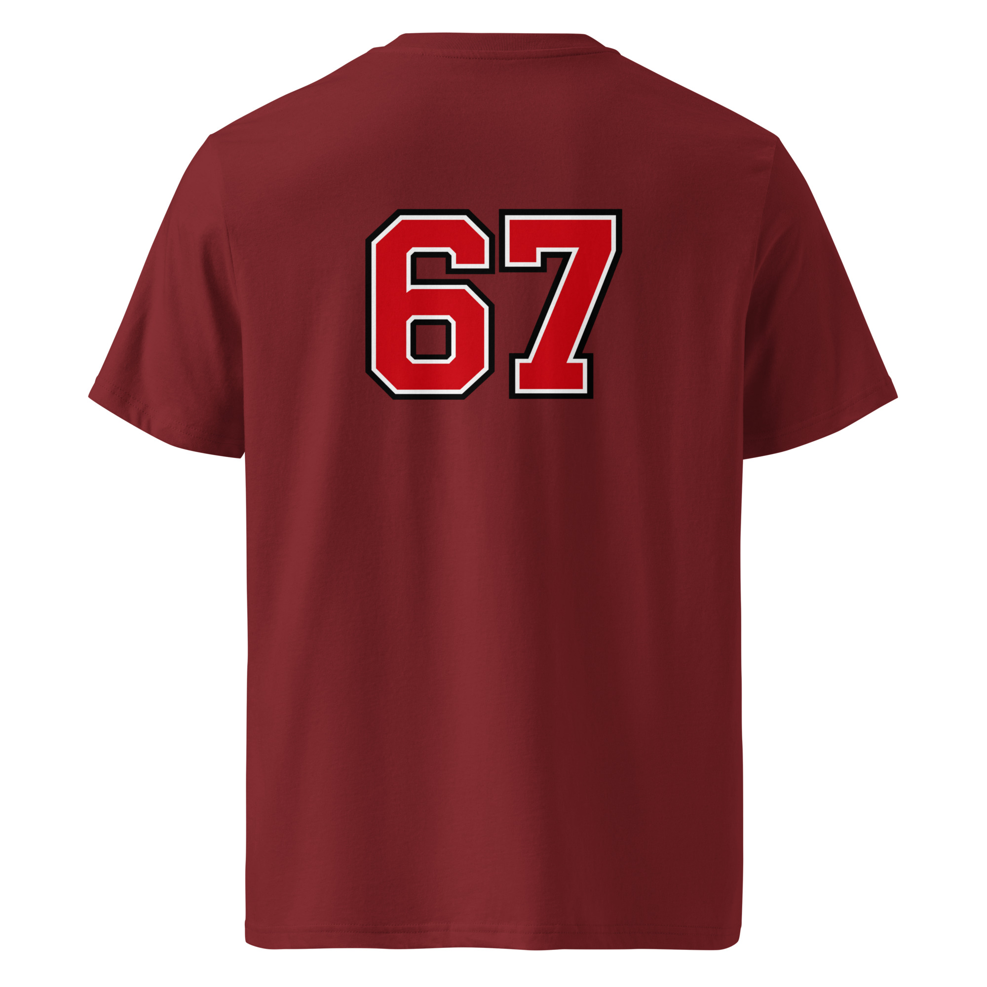67 T-Shirt – Six Seven Backprint im Varsity-Style – Bild 5