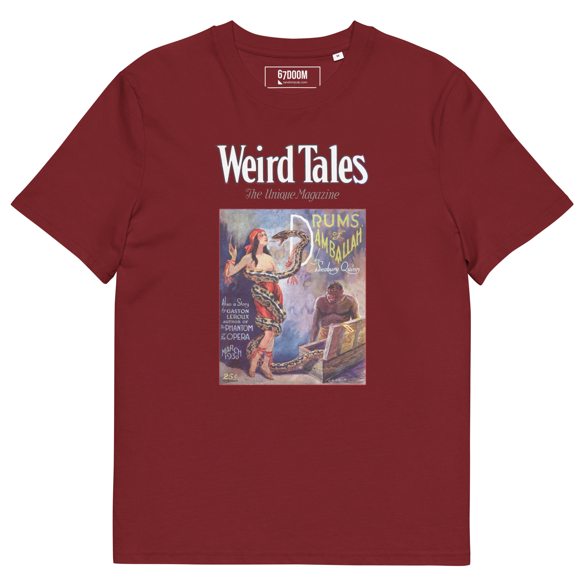 Weird Tales 1930 – Vintage T-Shirt mit historischem Cover „Drums of Damballah“ – Bild 4