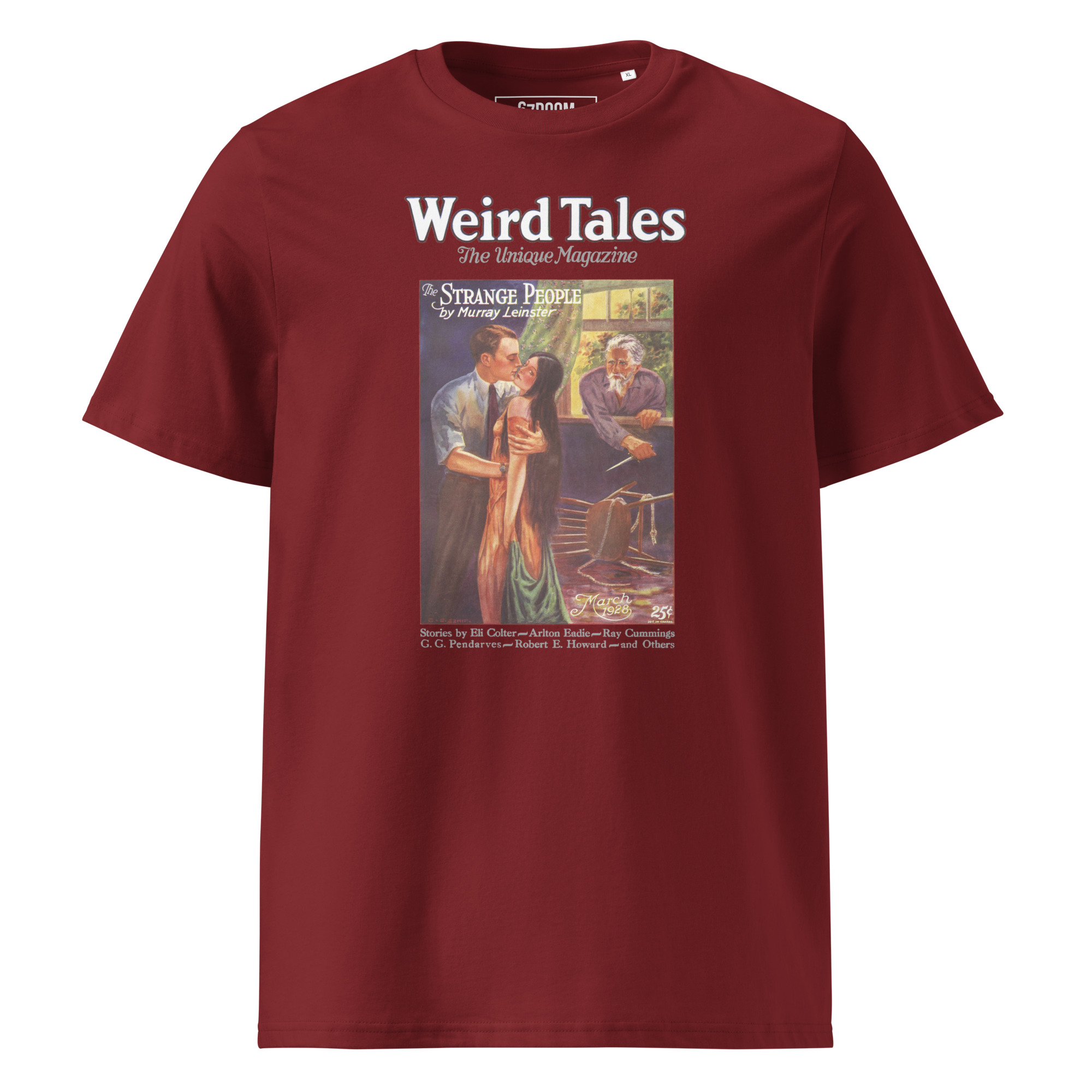 Weird Tales 1928 – Vintage T-Shirt mit historischem Cover „The Strange People“ – Bild 4