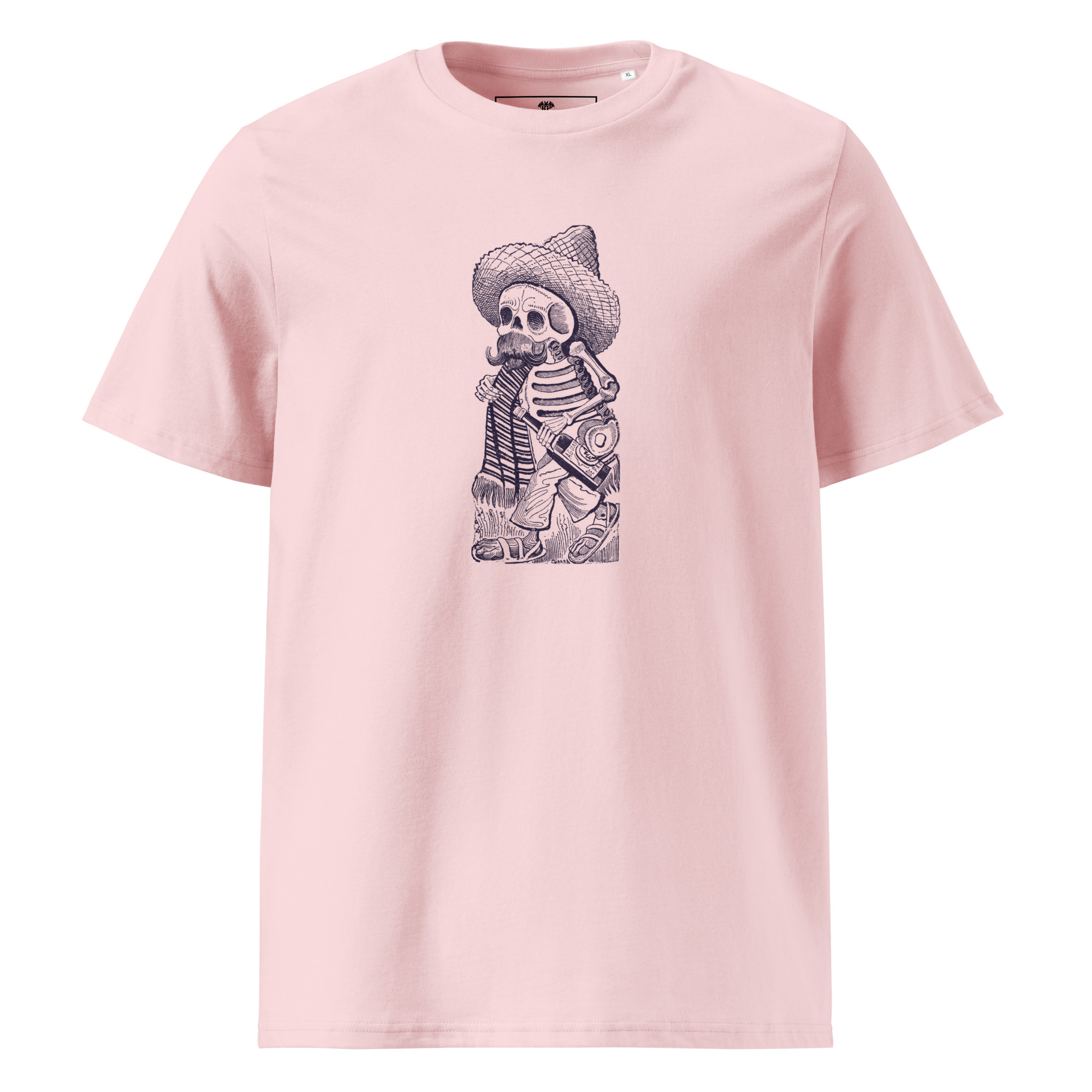 Posada 1910 – Calavera mit Flasche T-Shirt aus Bio-Baumwolle – Bild 4