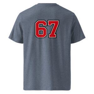 67 T-Shirt – Six Seven Backprint im Varsity-Style