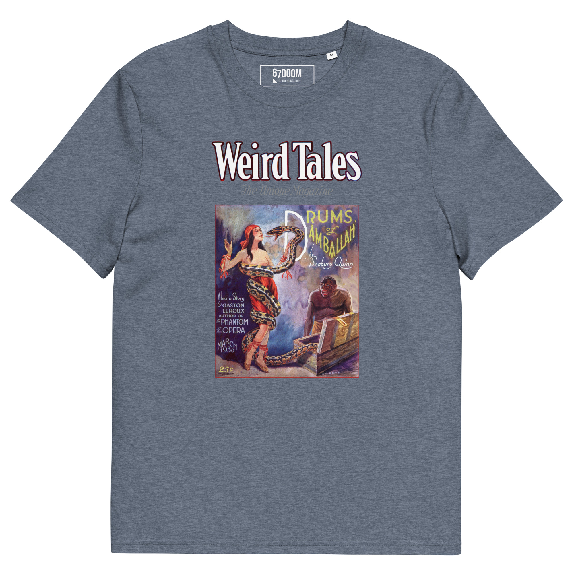 Weird Tales 1930 – Vintage T-Shirt mit historischem Cover „Drums of Damballah“ – Bild 9