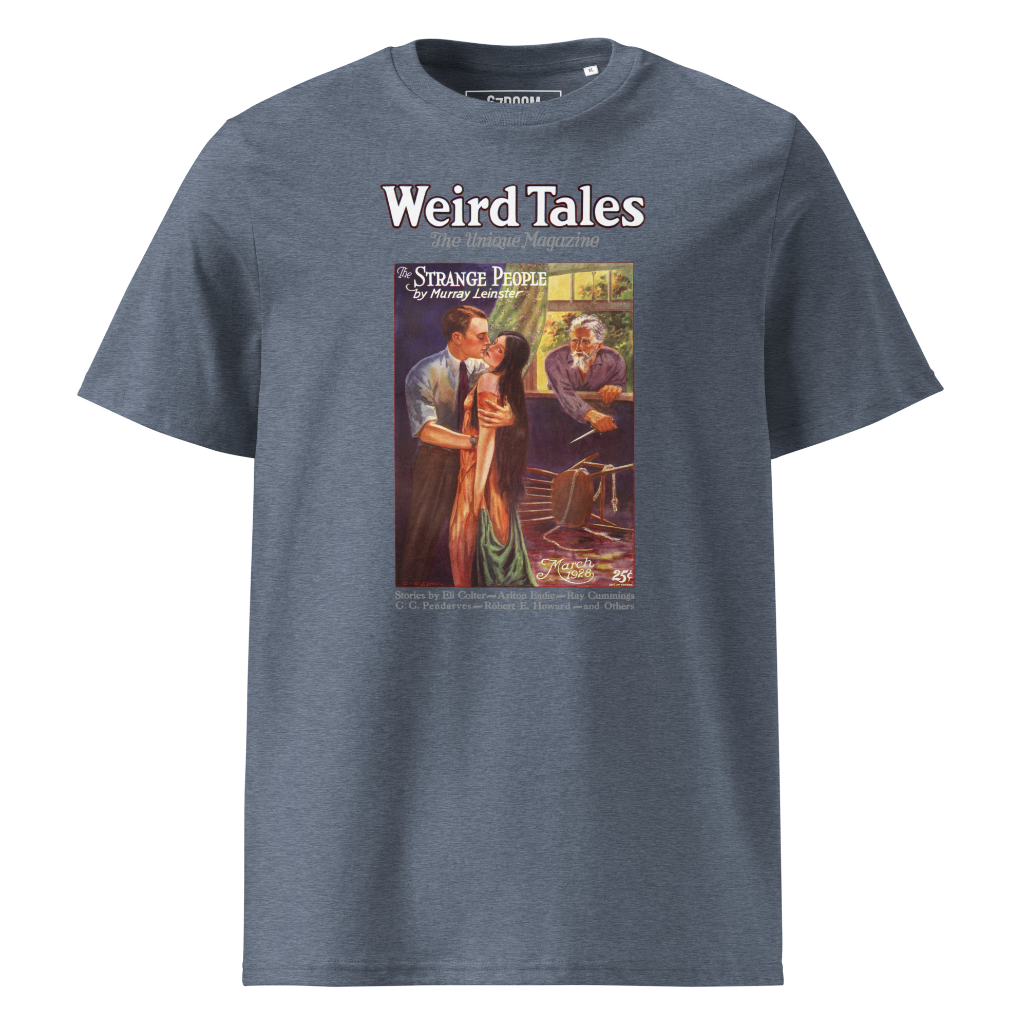 Weird Tales 1928 – Vintage T-Shirt mit historischem Cover „The Strange People“ – Bild 13