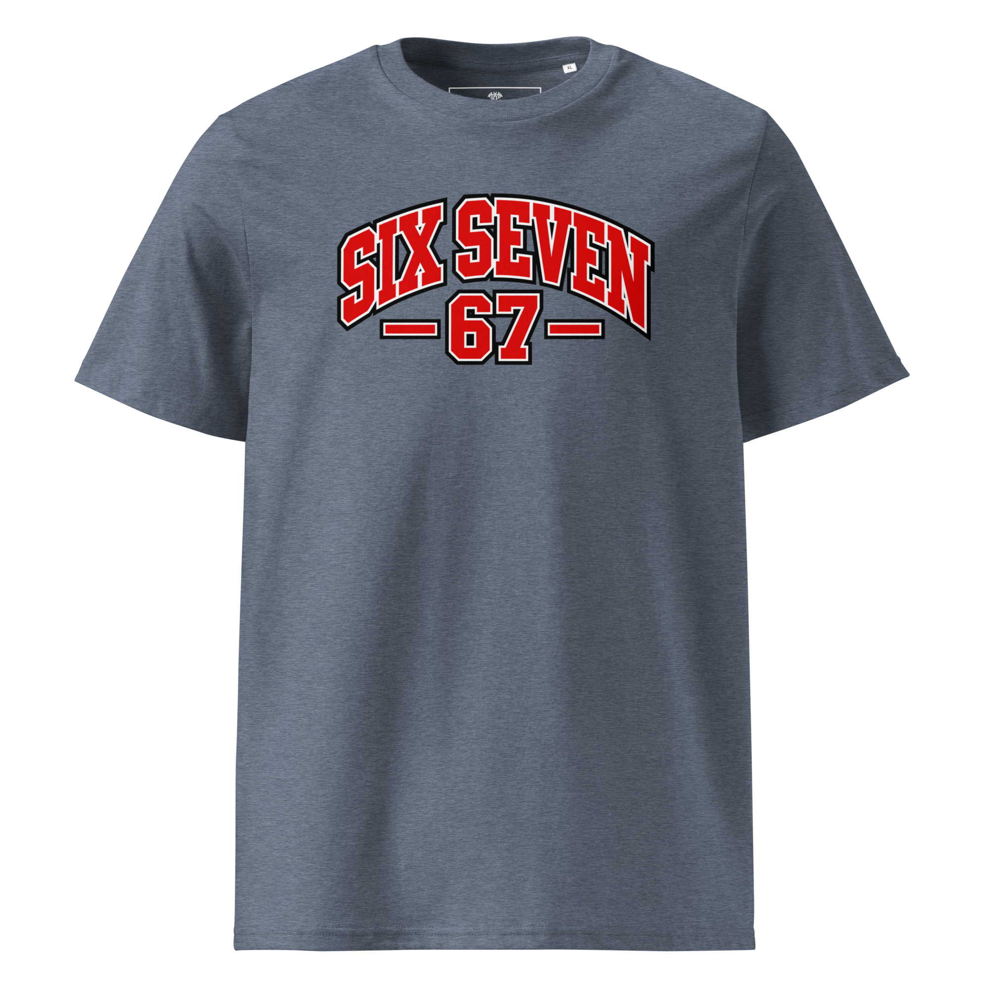 67 T-Shirt – Six Seven Frontprint im College Style – Bild 8