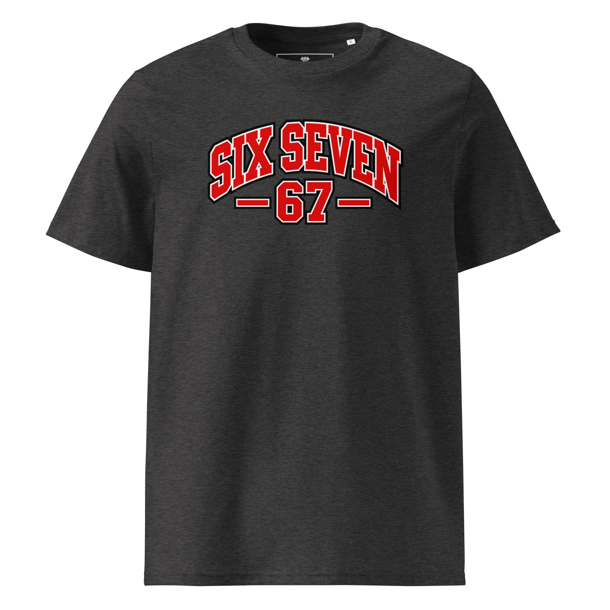 67 T-Shirt – Six Seven Frontprint im College Style – Bild 3