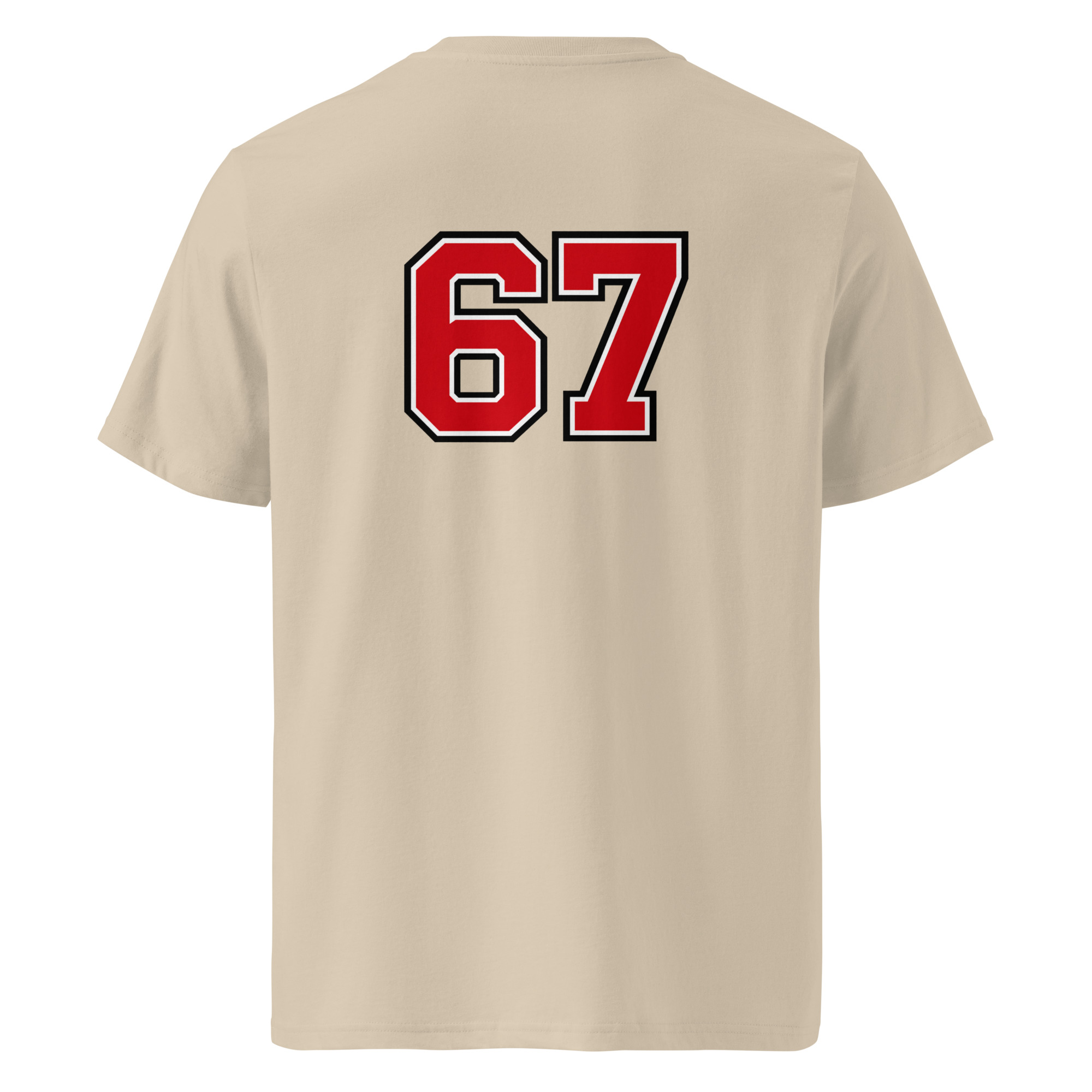 67 T-Shirt – Six Seven Backprint im Varsity-Style – Bild 9