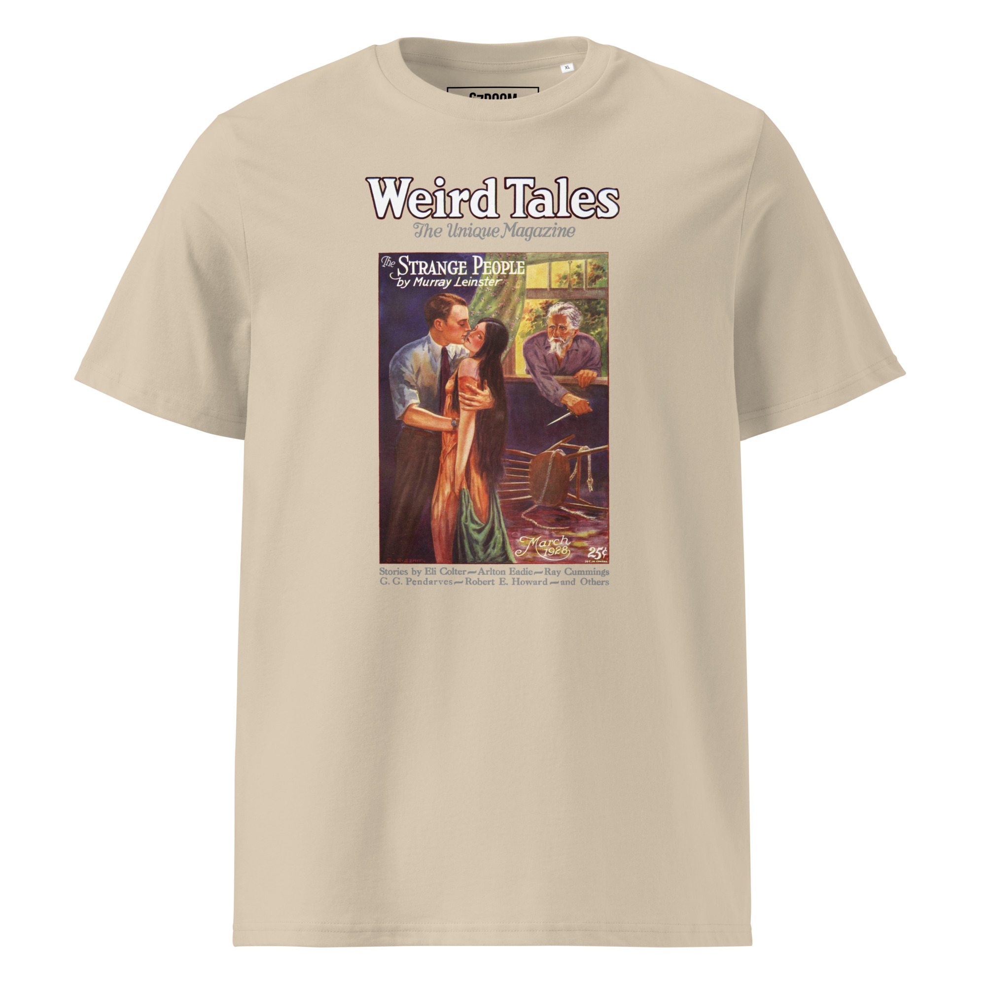 Weird Tales 1928 – Vintage T-Shirt mit historischem Cover „The Strange People“ – Bild 11