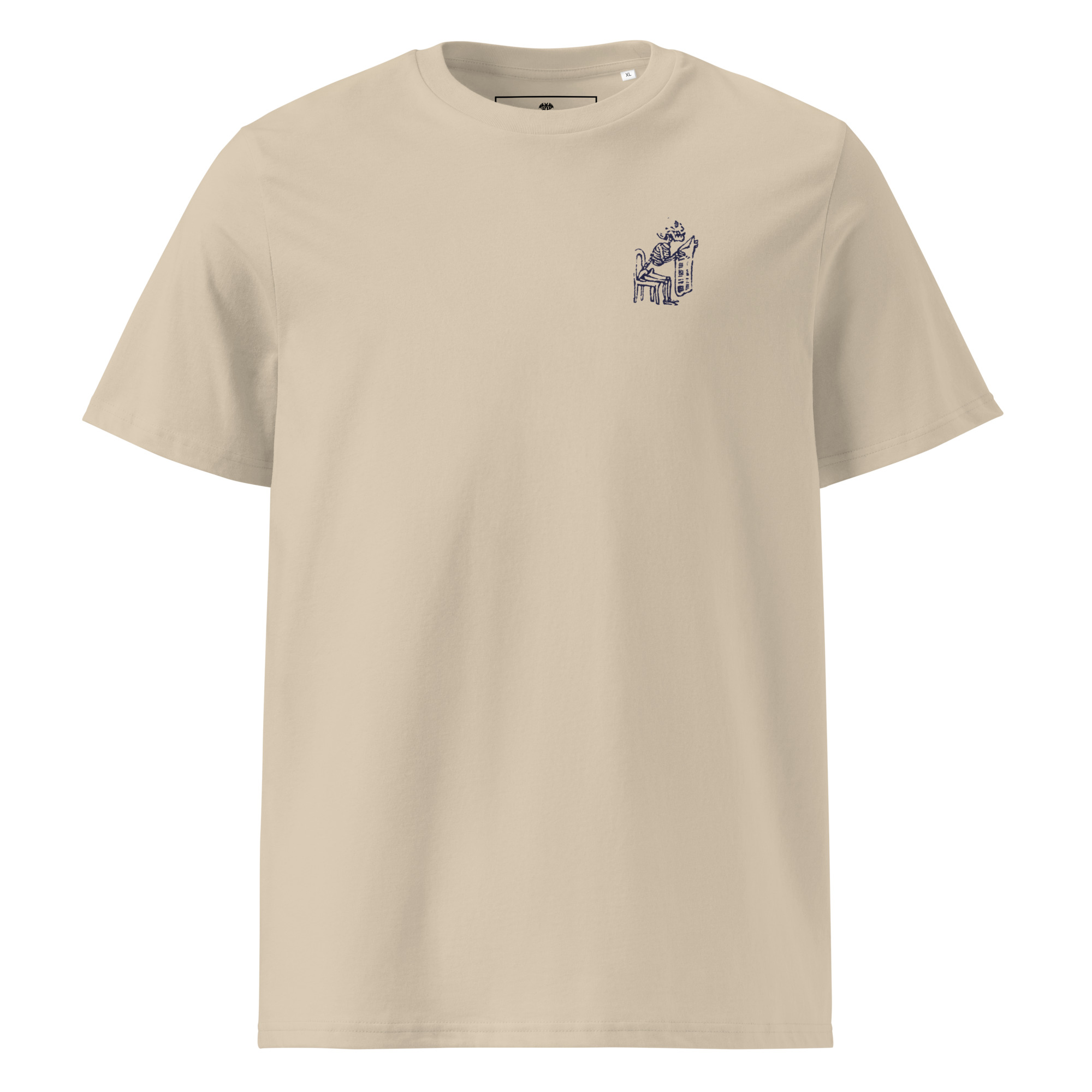 Posada – Calavera mit Zeitung T-Shirt aus Bio-Baumwolle – Bild 3