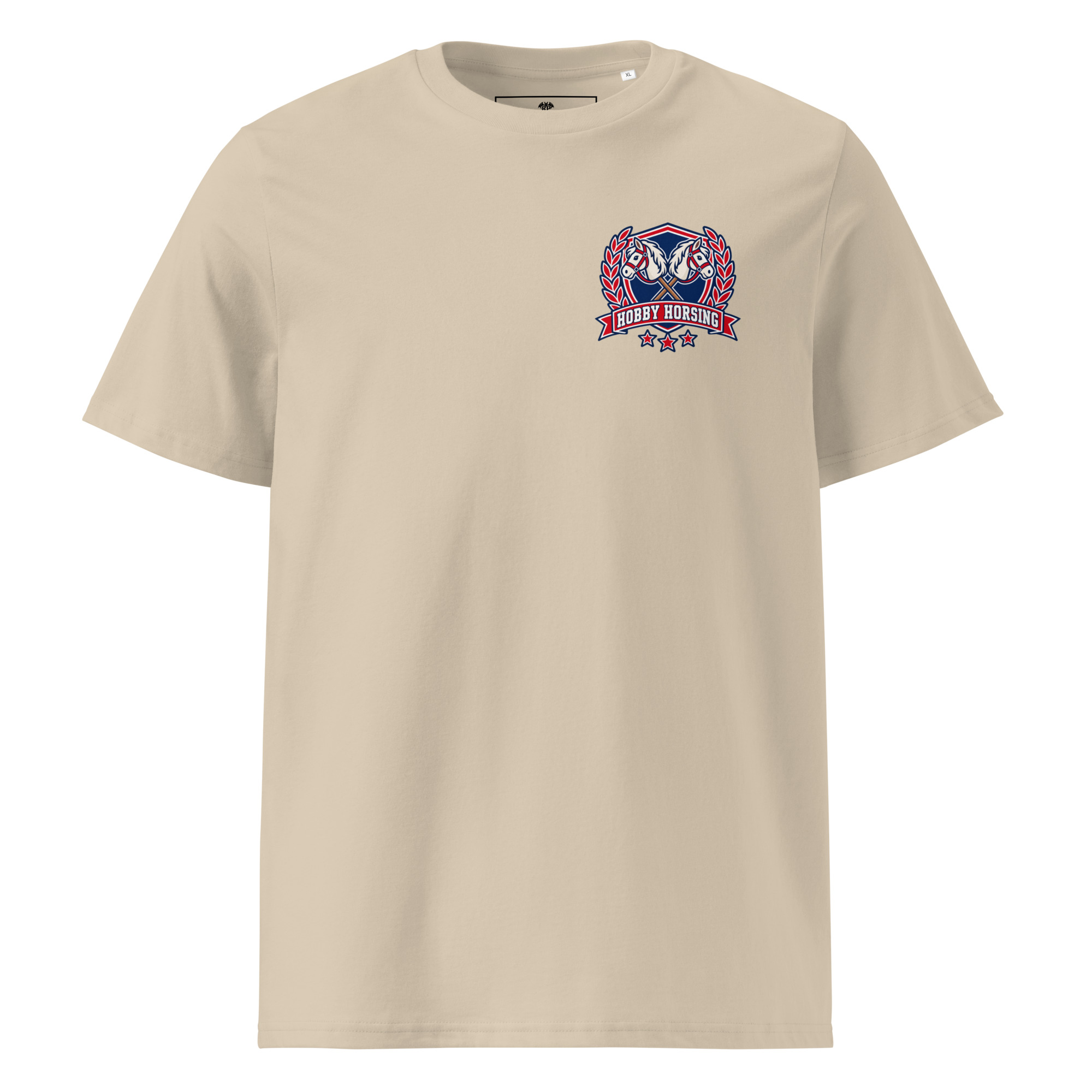 Hobby Horsing T-Shirt im Vintage Athletic Style in Desert Dust