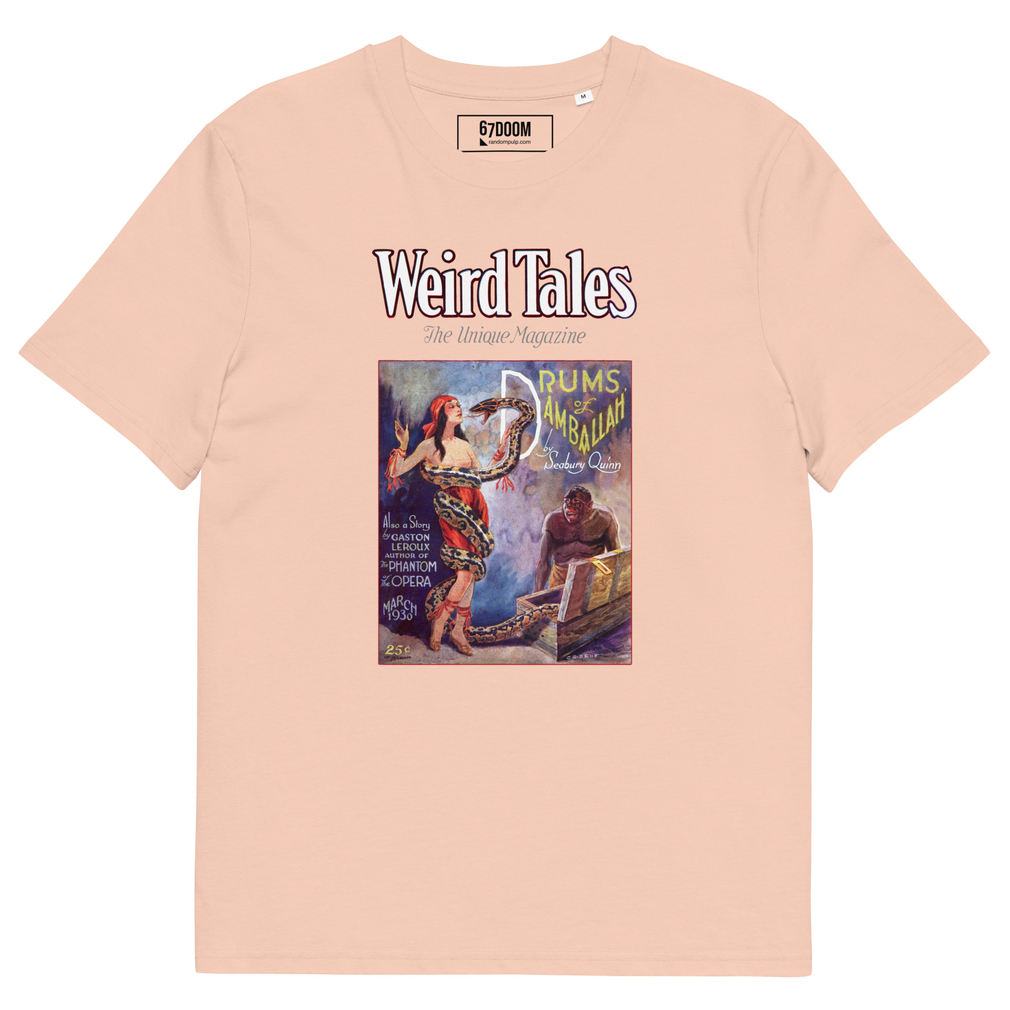 Weird Tales 1930 – Vintage T-Shirt mit historischem Cover „Drums of Damballah“ – Bild 12