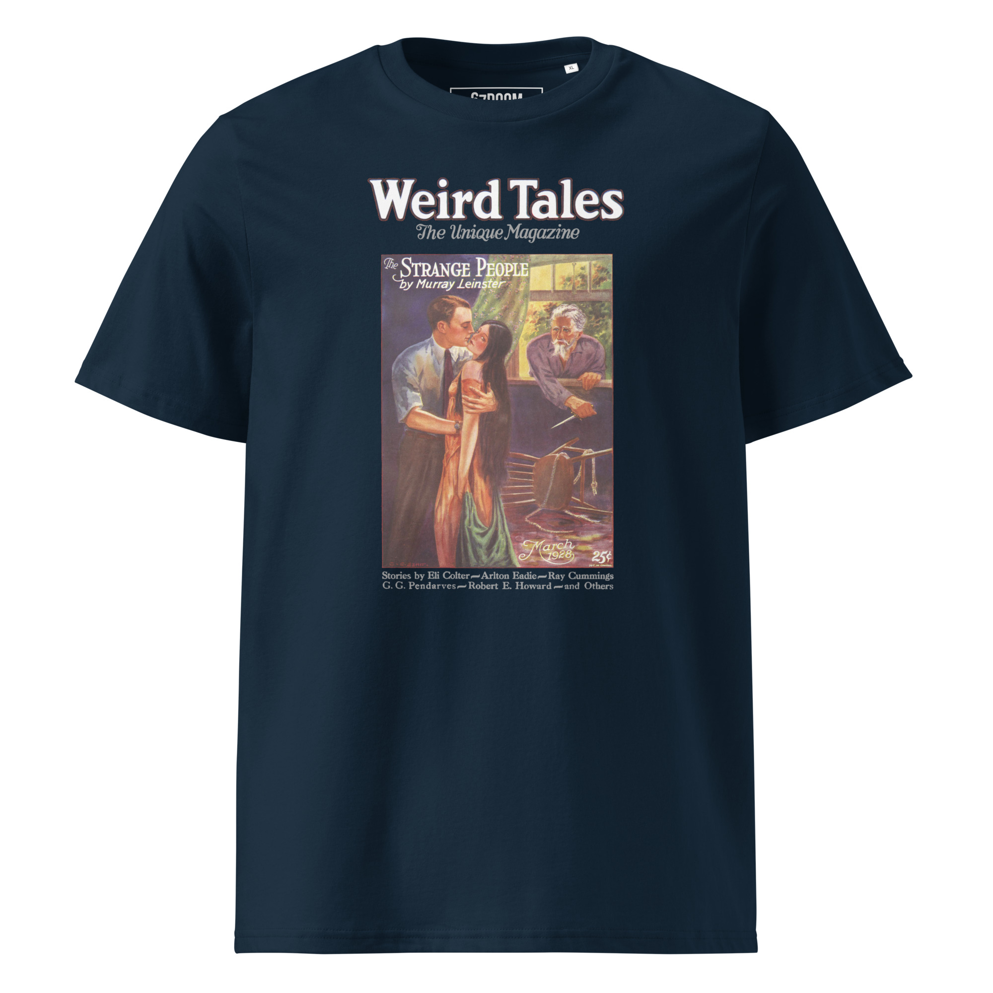 Weird Tales 1928 – Vintage T-Shirt mit historischem Cover „The Strange People“ – Bild 3