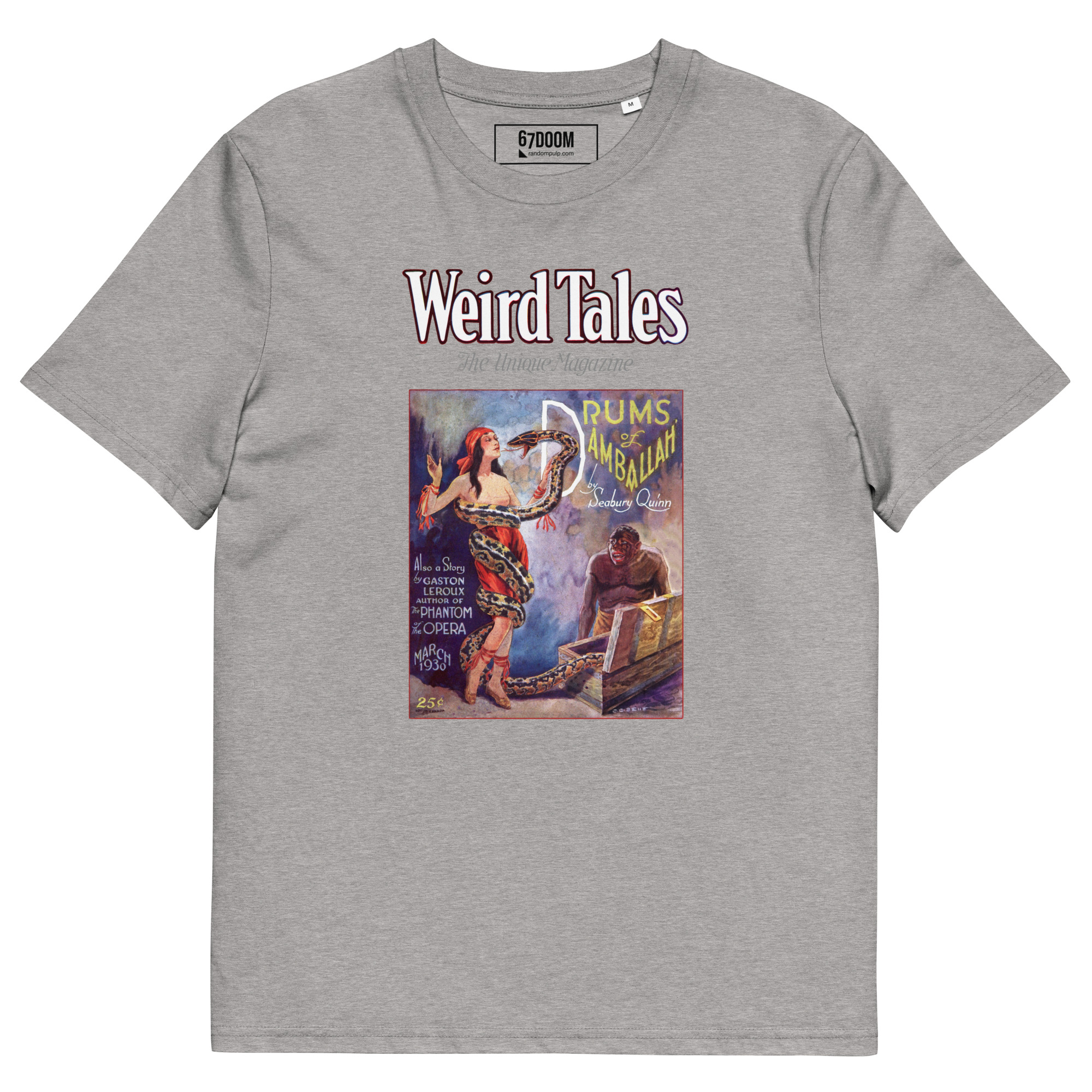 Weird Tales 1930 – Vintage T-Shirt mit historischem Cover „Drums of Damballah“ – Bild 10