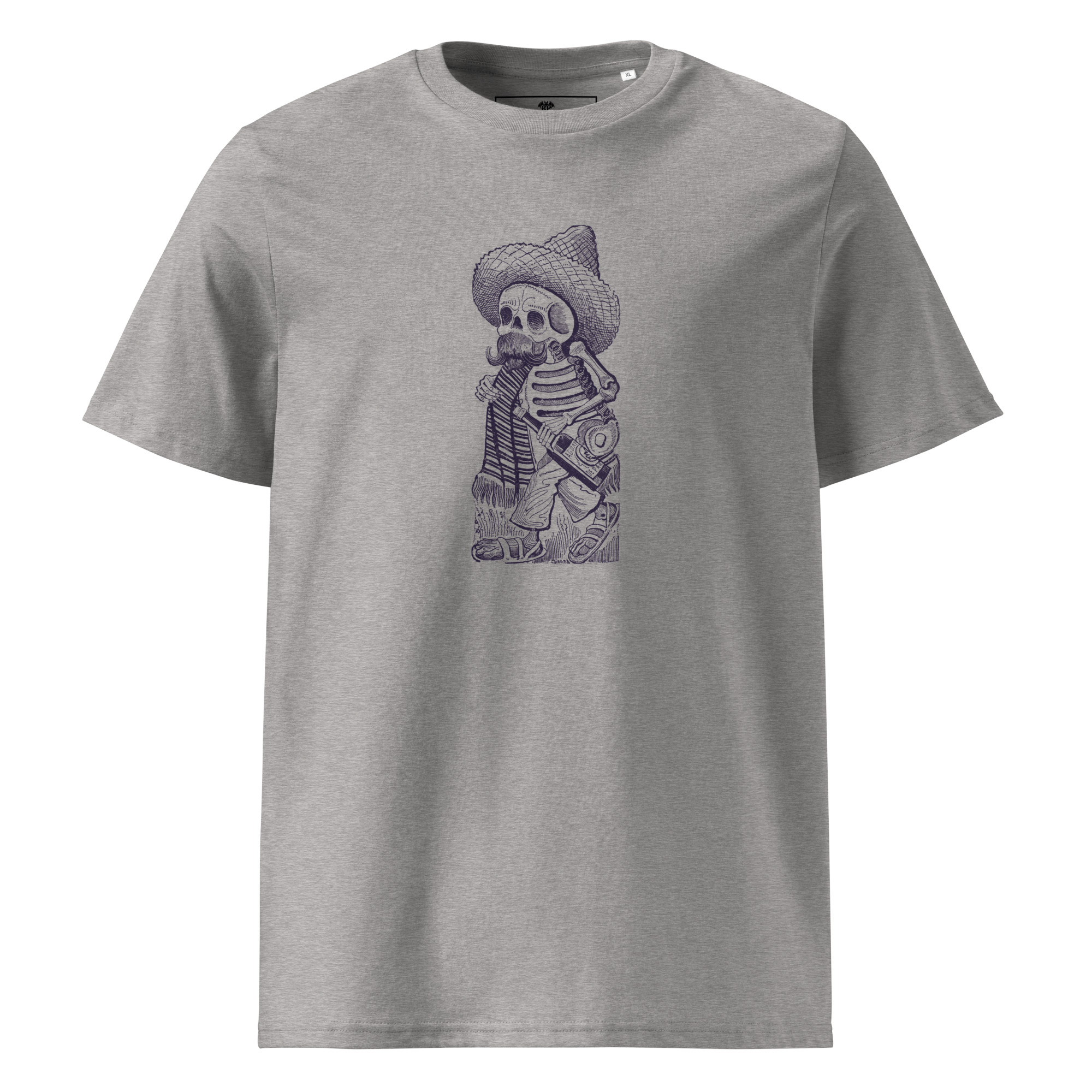 Posada 1910 – Calavera mit Flasche T-Shirt aus Bio-Baumwolle – Bild 2