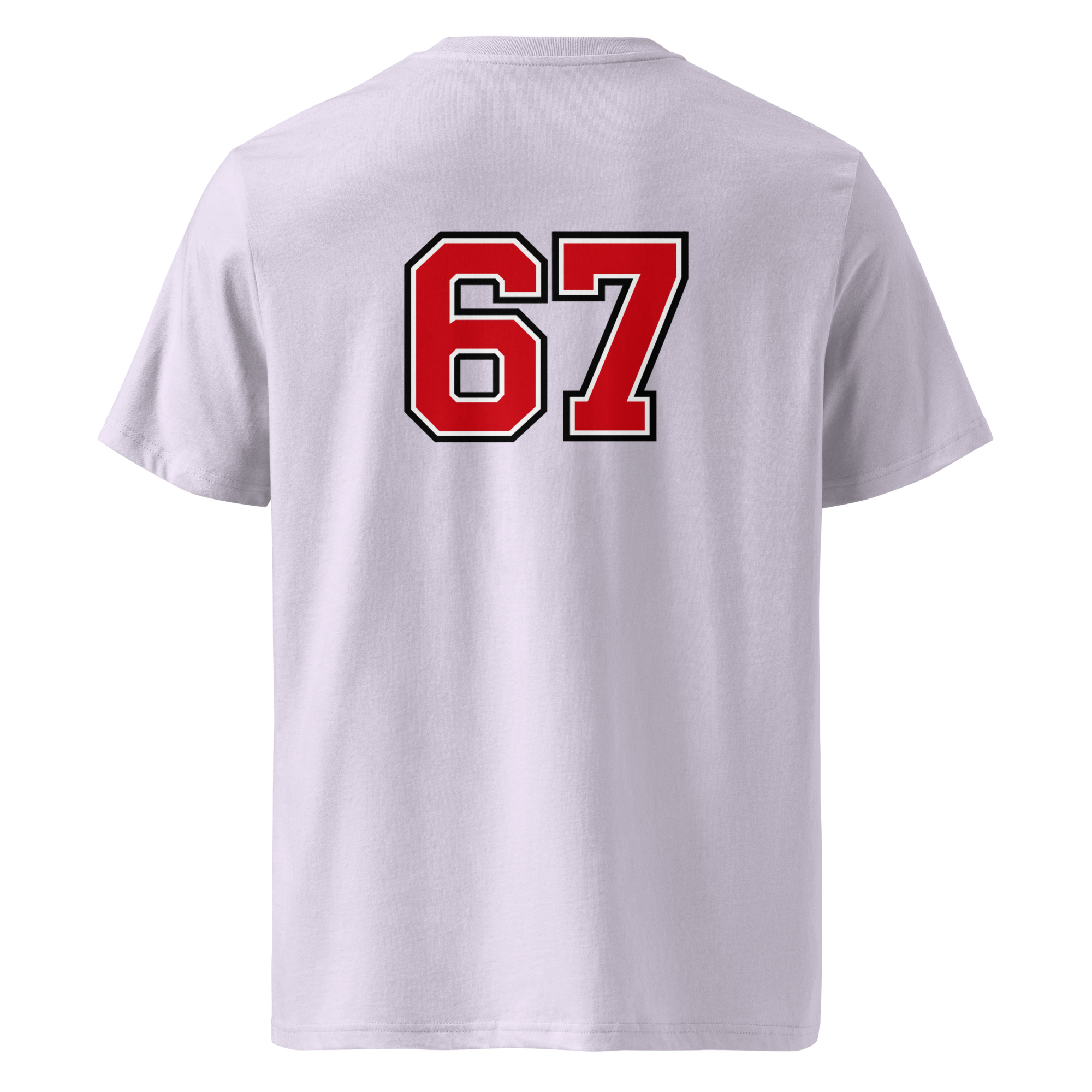 67 T-Shirt – Six Seven Backprint im Varsity-Style – Bild 12