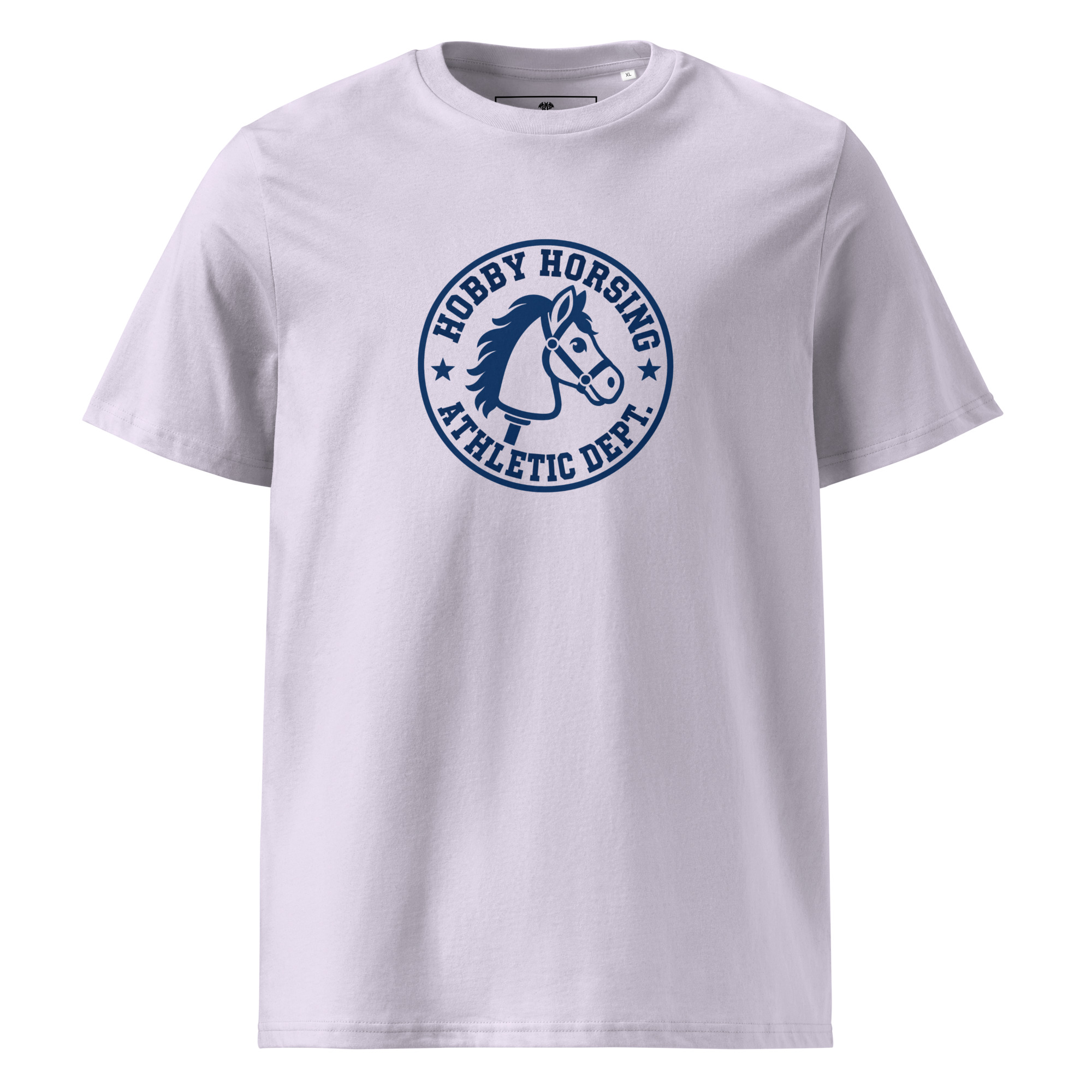 Hobby Horse T-Shirt im Retro College Style in Flieder