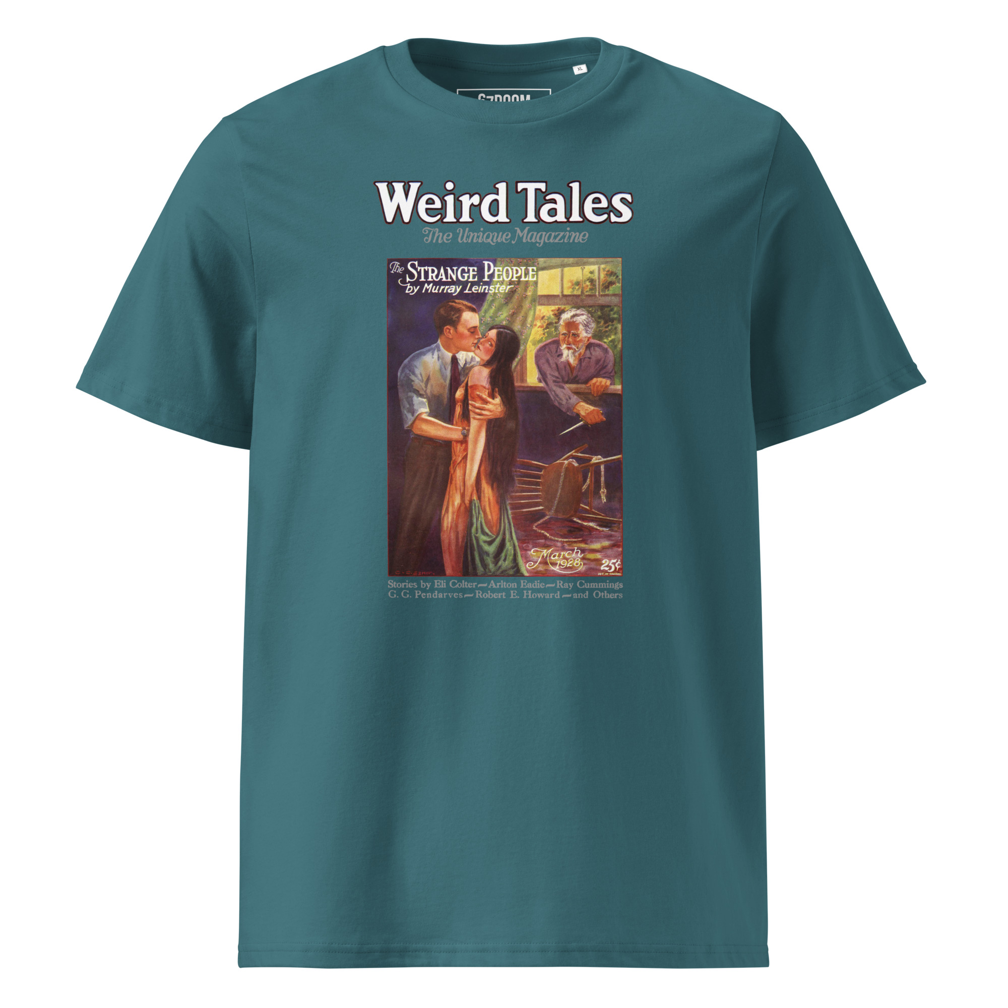 Weird Tales 1928 – Vintage T-Shirt mit historischem Cover „The Strange People“ – Bild 7