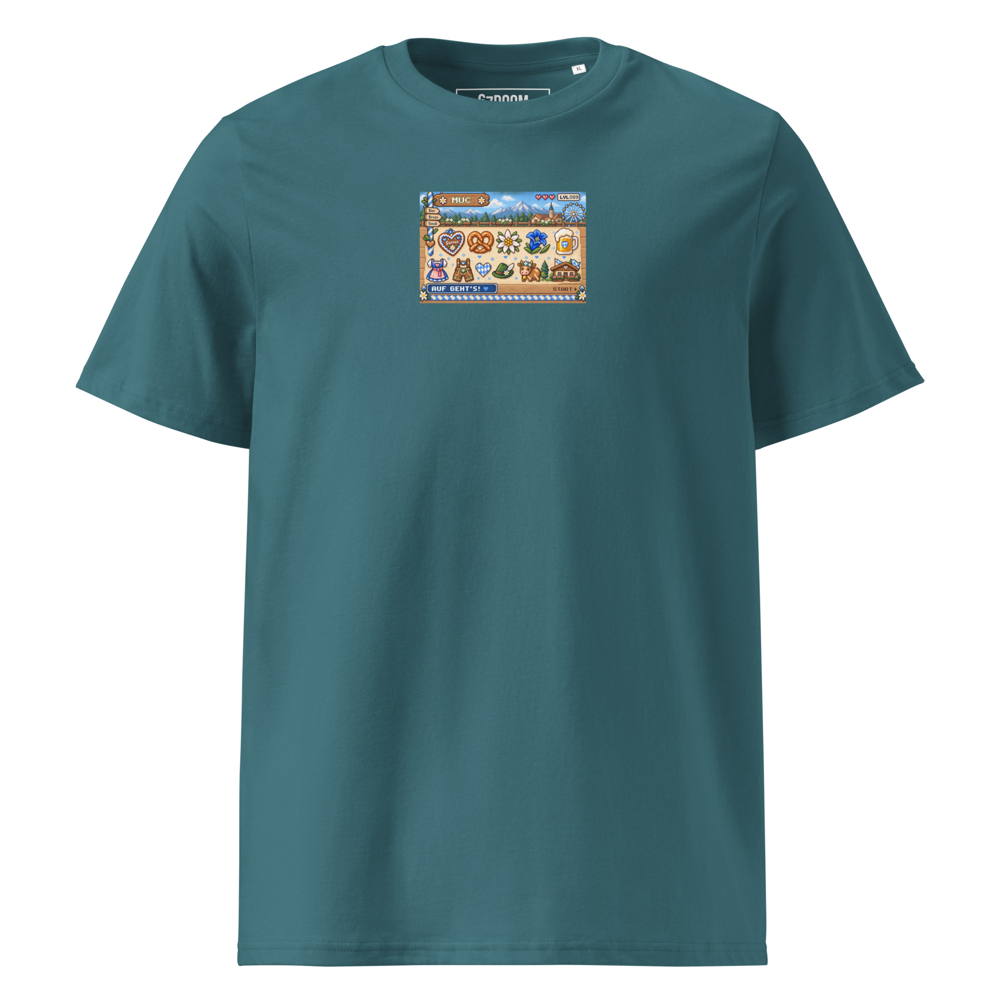 München Retro Pixel T-Shirt – MUC Expedition T-Shirt aus Bio-Baumwolle – Bild 5