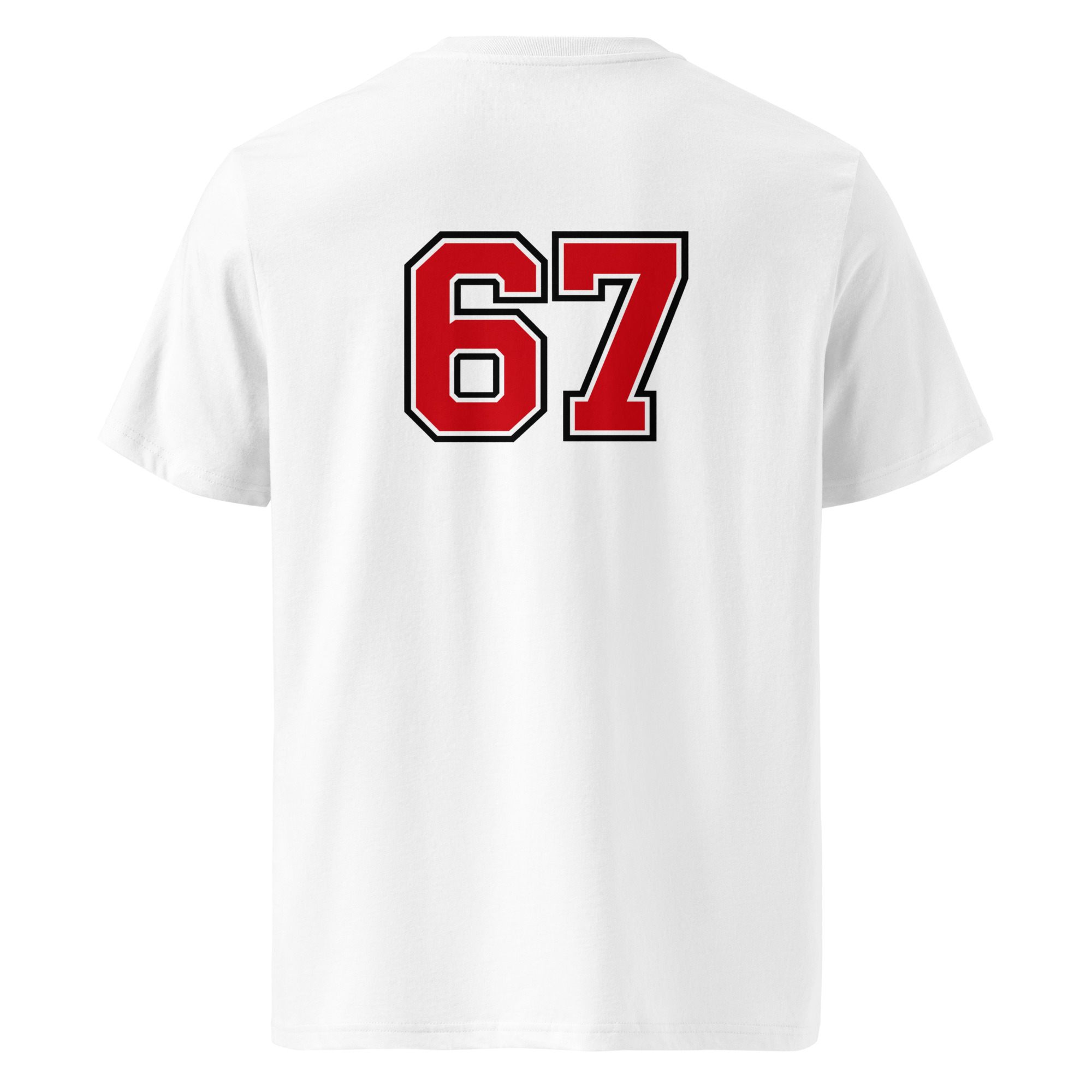 67 T-Shirt – Six Seven Backprint im Varsity-Style – Bild 13