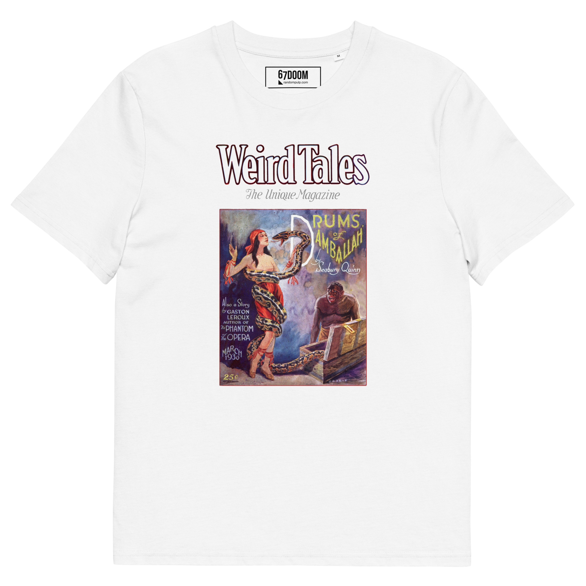 Weird Tales 1930 – Vintage T-Shirt mit historischem Cover „Drums of Damballah“ – Bild 15