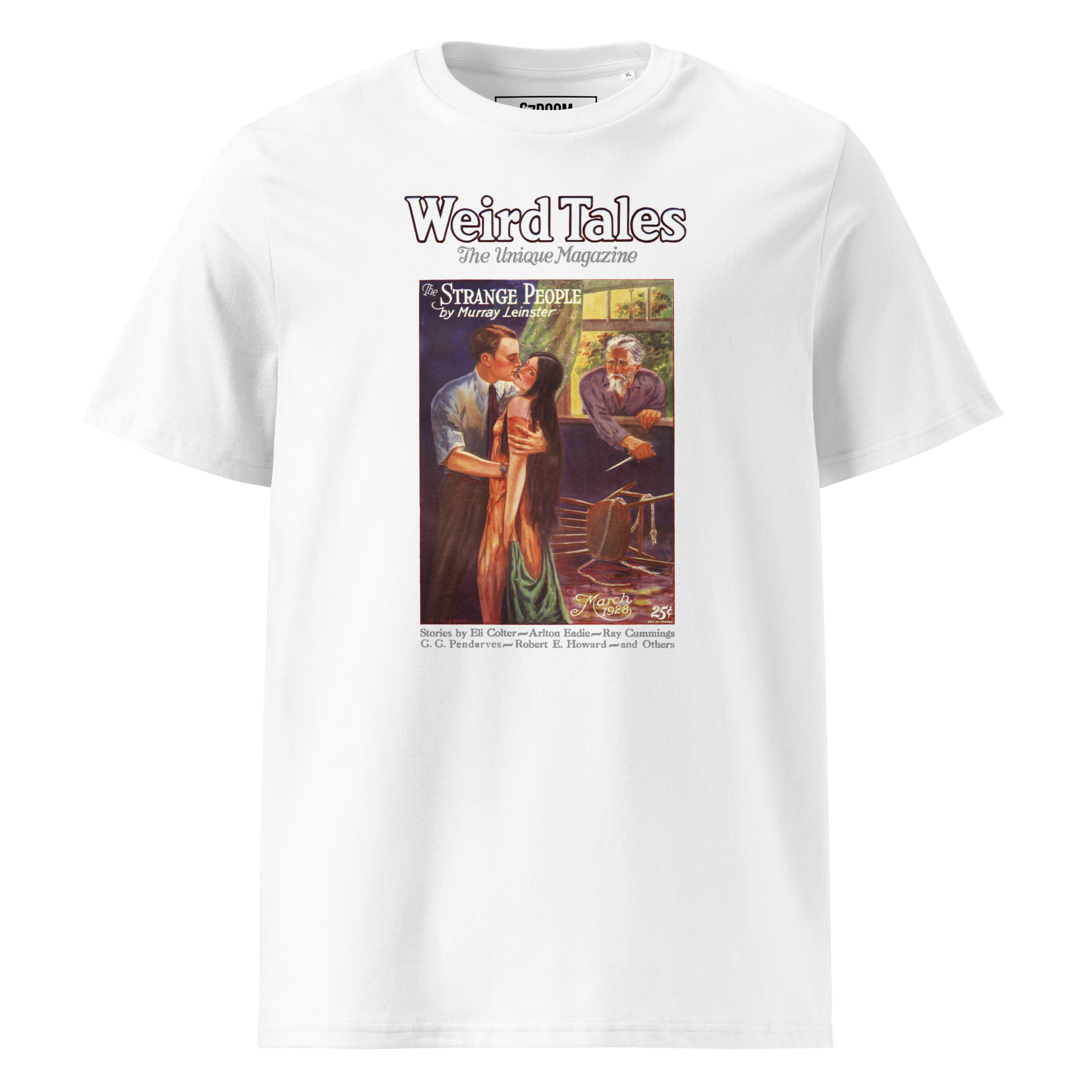 Weird Tales 1928 – Vintage T-Shirt mit historischem Cover „The Strange People“ – Bild 15