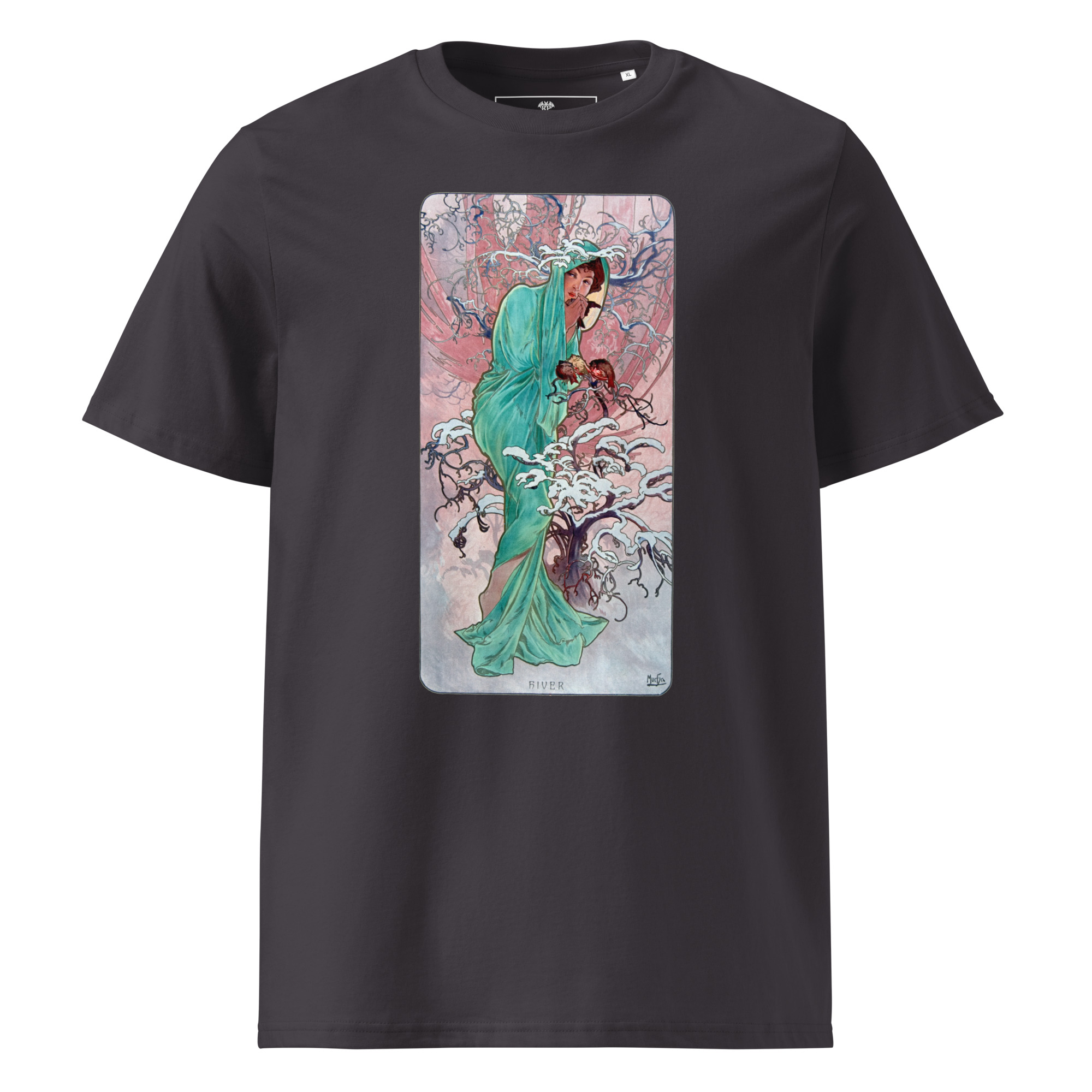 Alfons Mucha – Winter 1896 T-Shirt – Bild 4