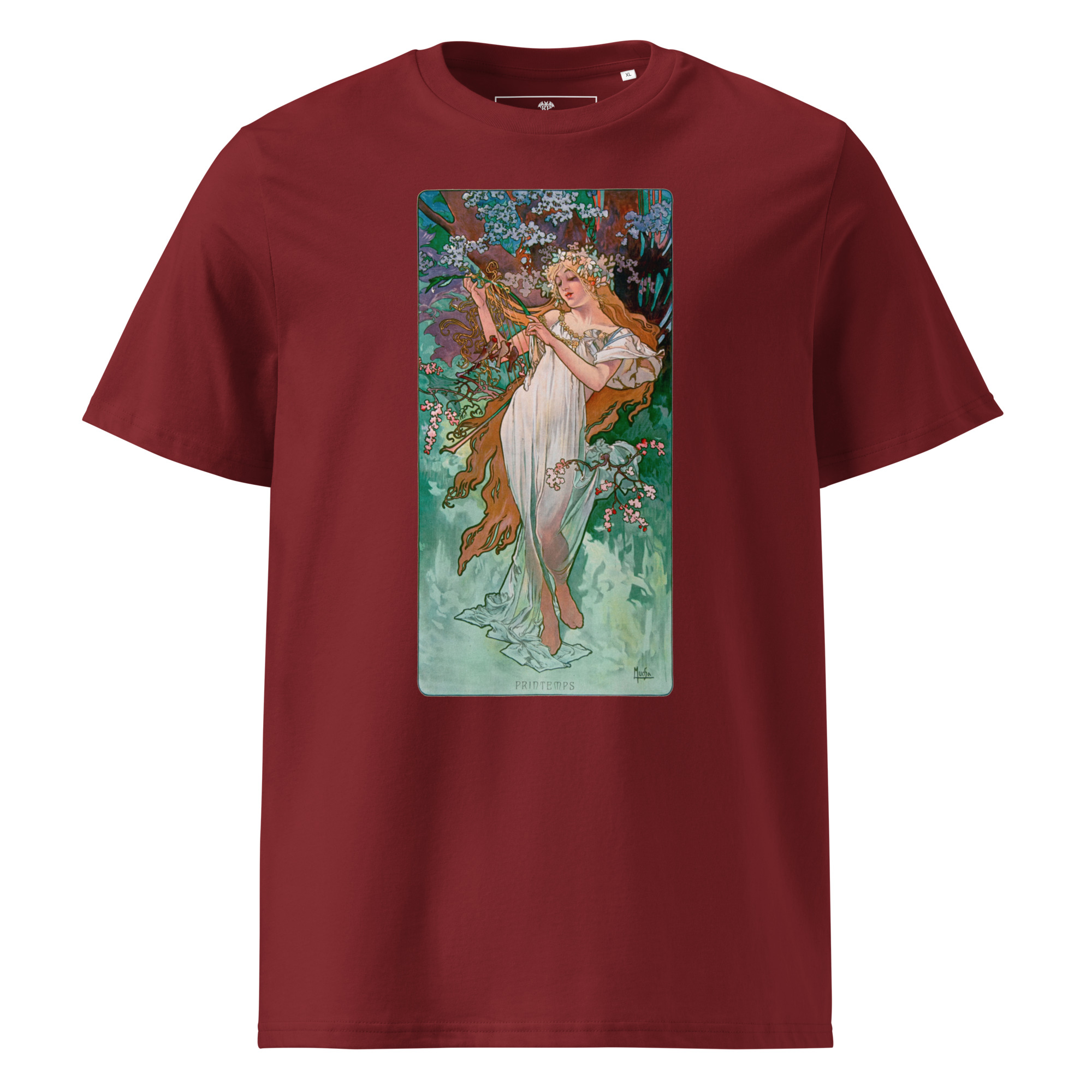 Alfons Mucha – Frühling 1896 T-Shirt T-Shirt – Bild 2