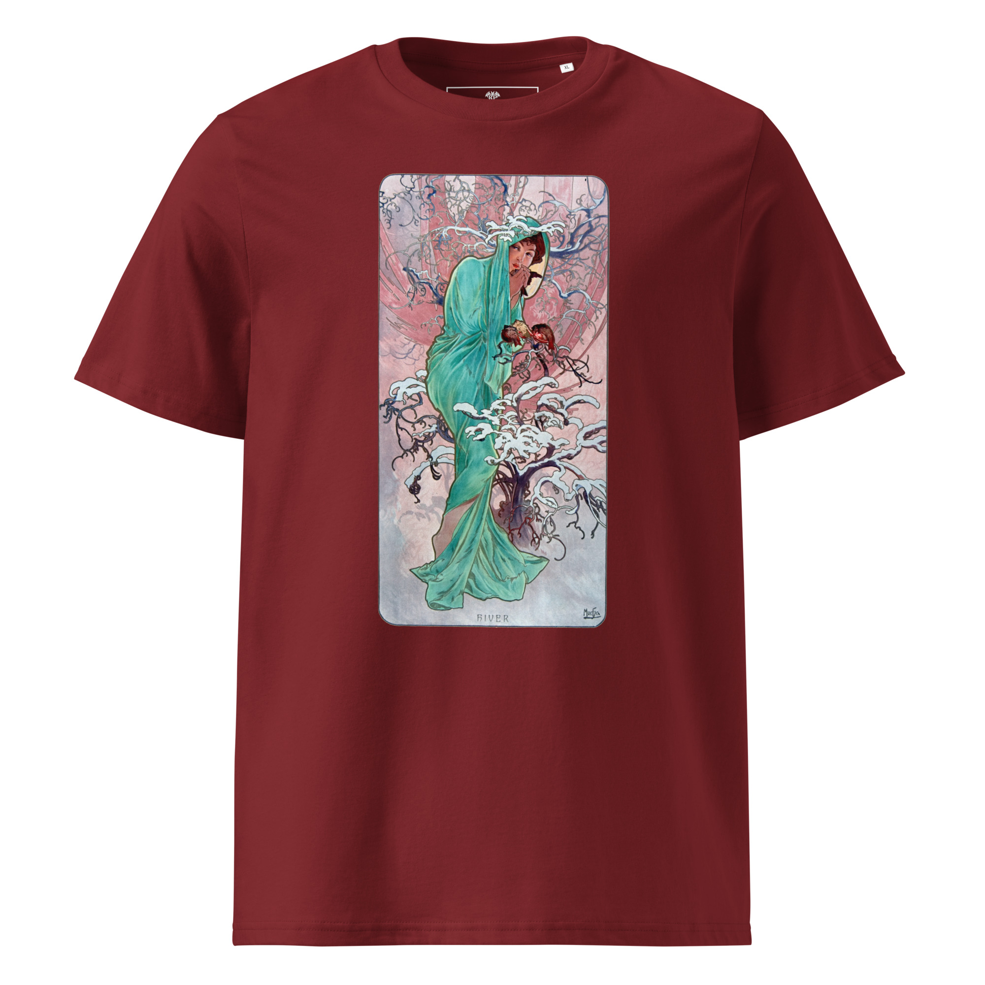 Alfons Mucha – Winter 1896 T-Shirt – Bild 3