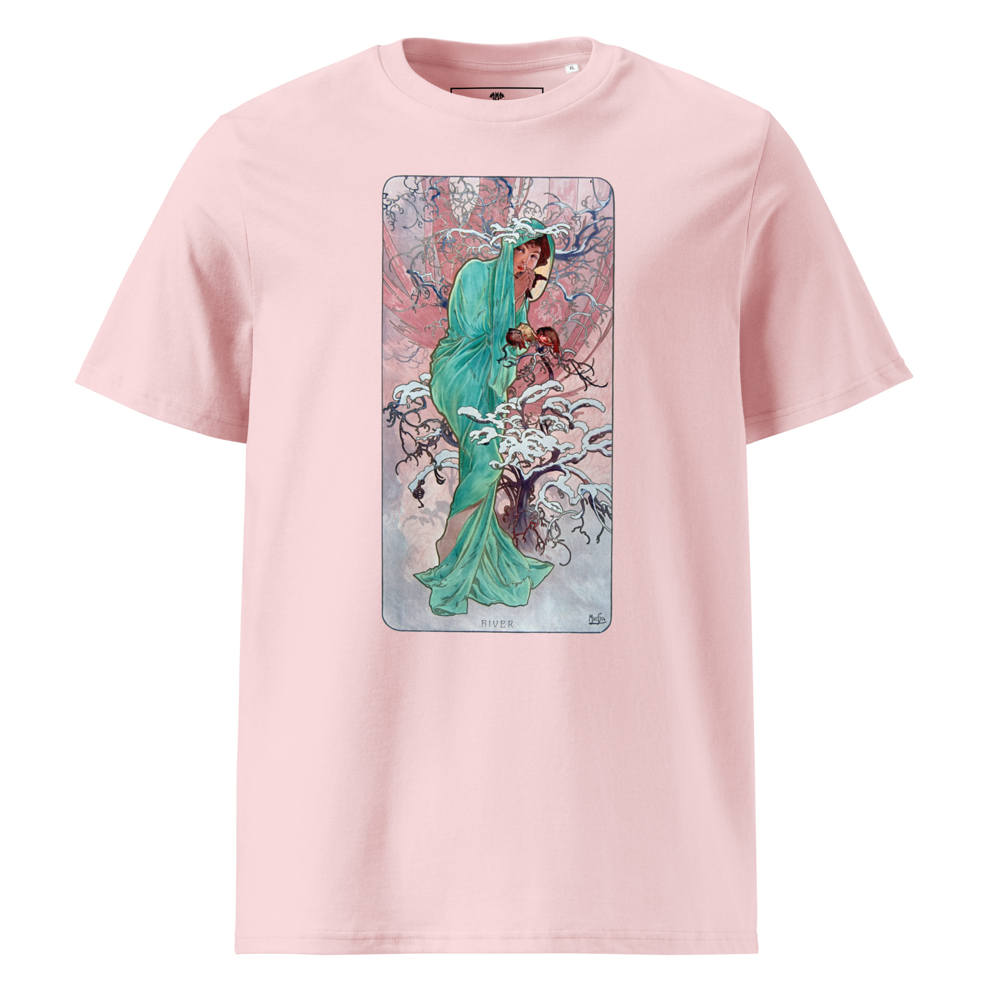 Alfons Mucha – Winter 1896 T-Shirt – Bild 7
