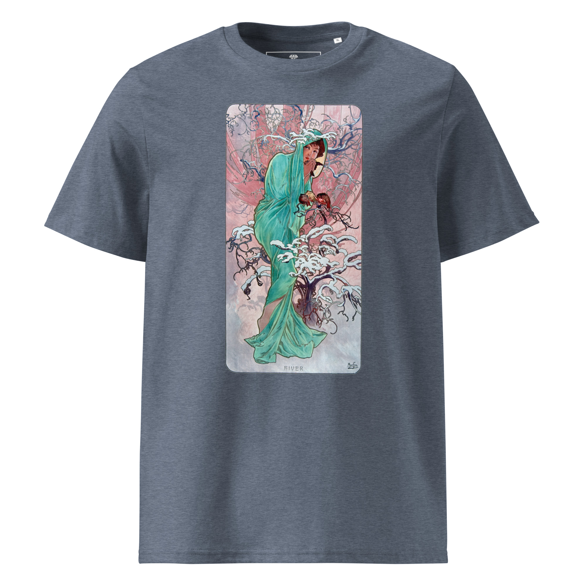 Alfons Mucha – Winter 1896 T-Shirt – Bild 5