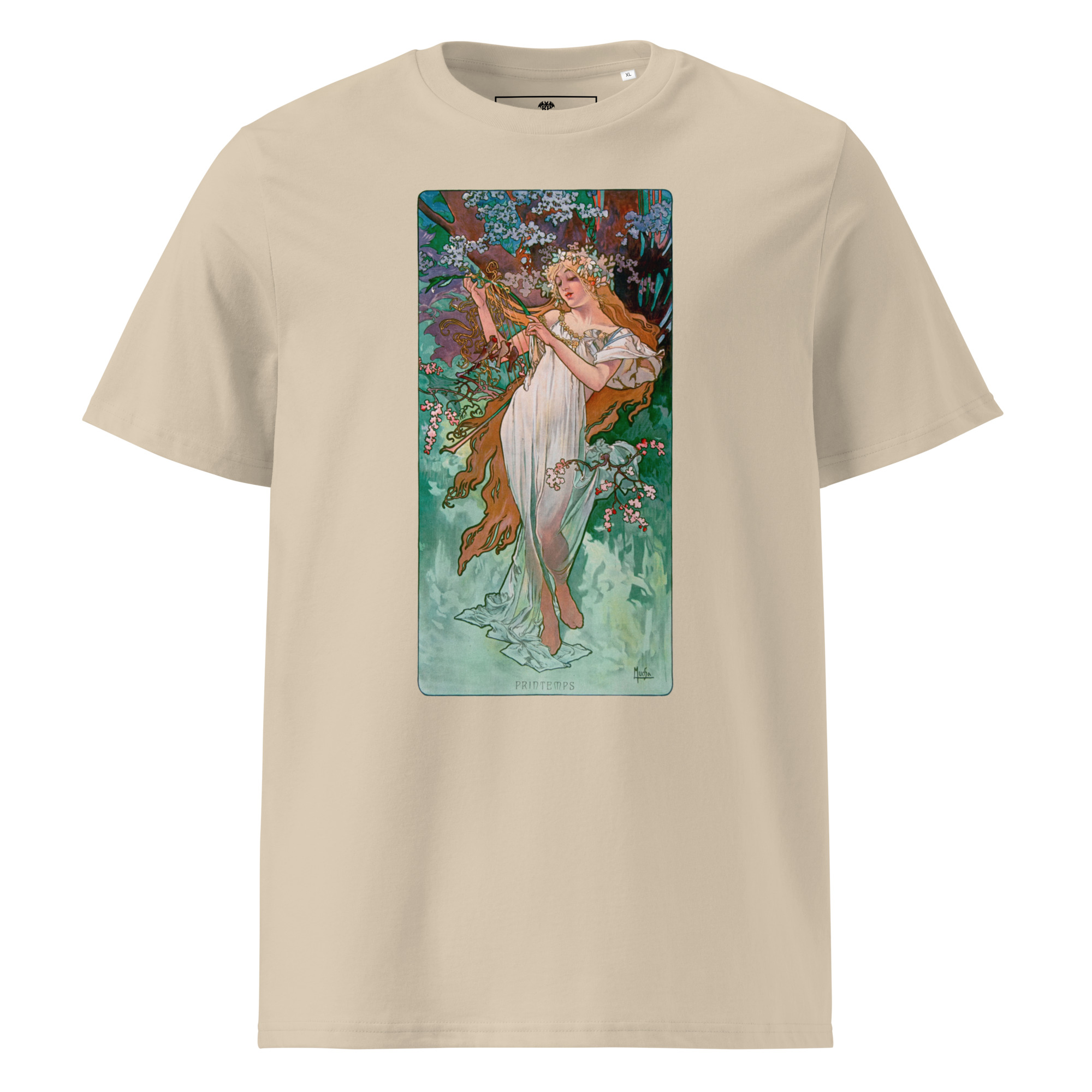 Alfons Mucha – Frühling 1896 T-Shirt T-Shirt – Bild 3