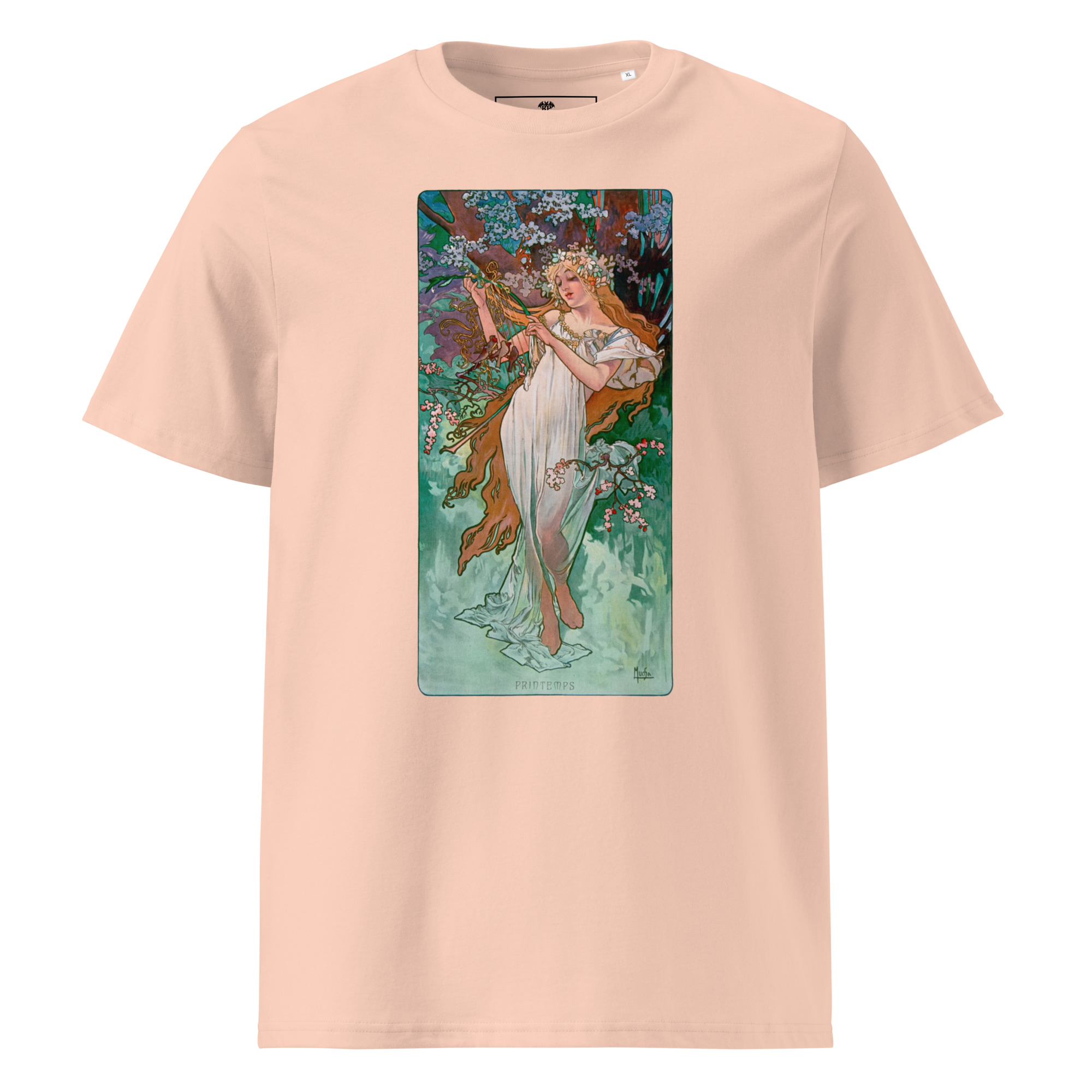Alfons Mucha – Frühling 1896 T-Shirt T-Shirt – Bild 4