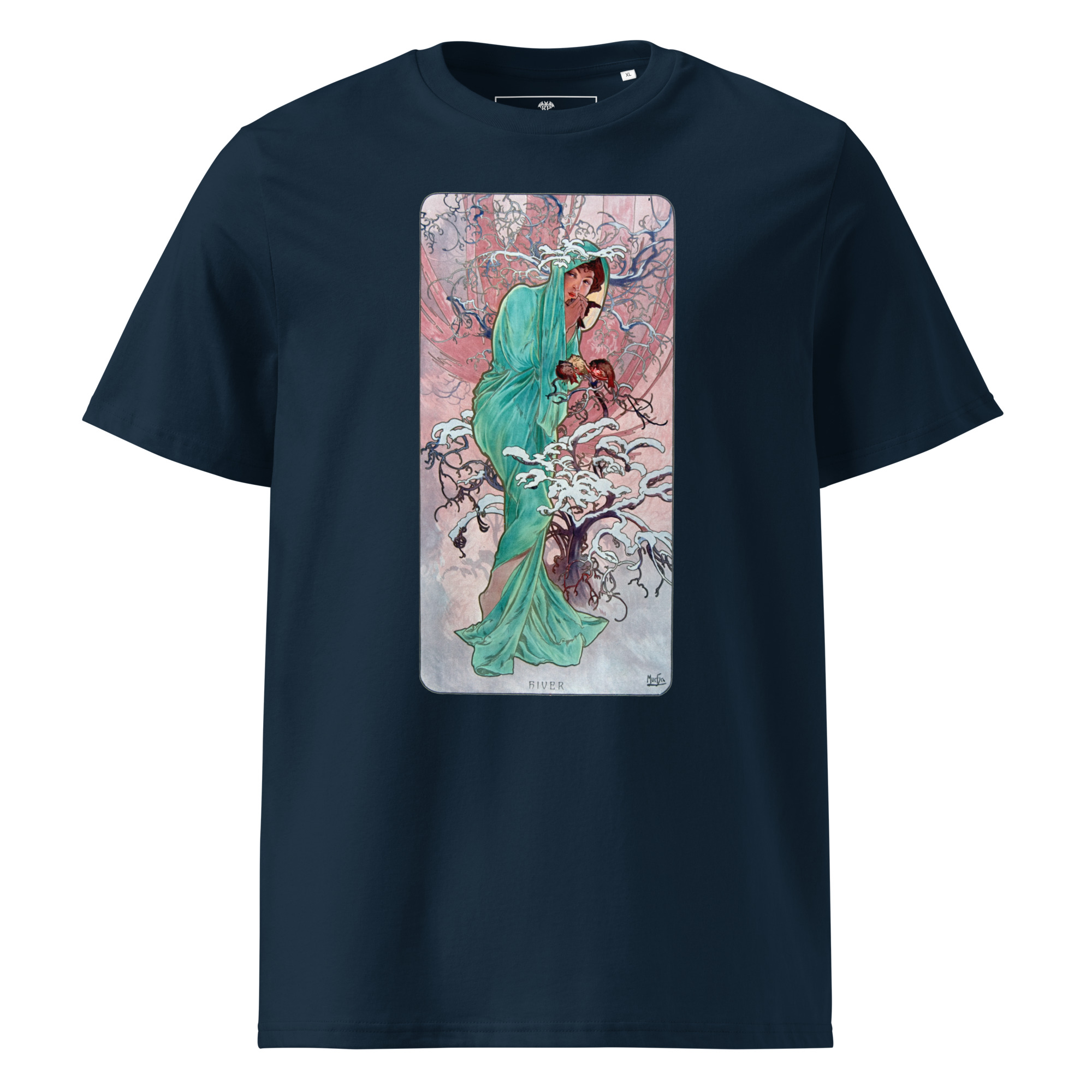Alfons Mucha – Winter 1896 T-Shirt – Bild 2