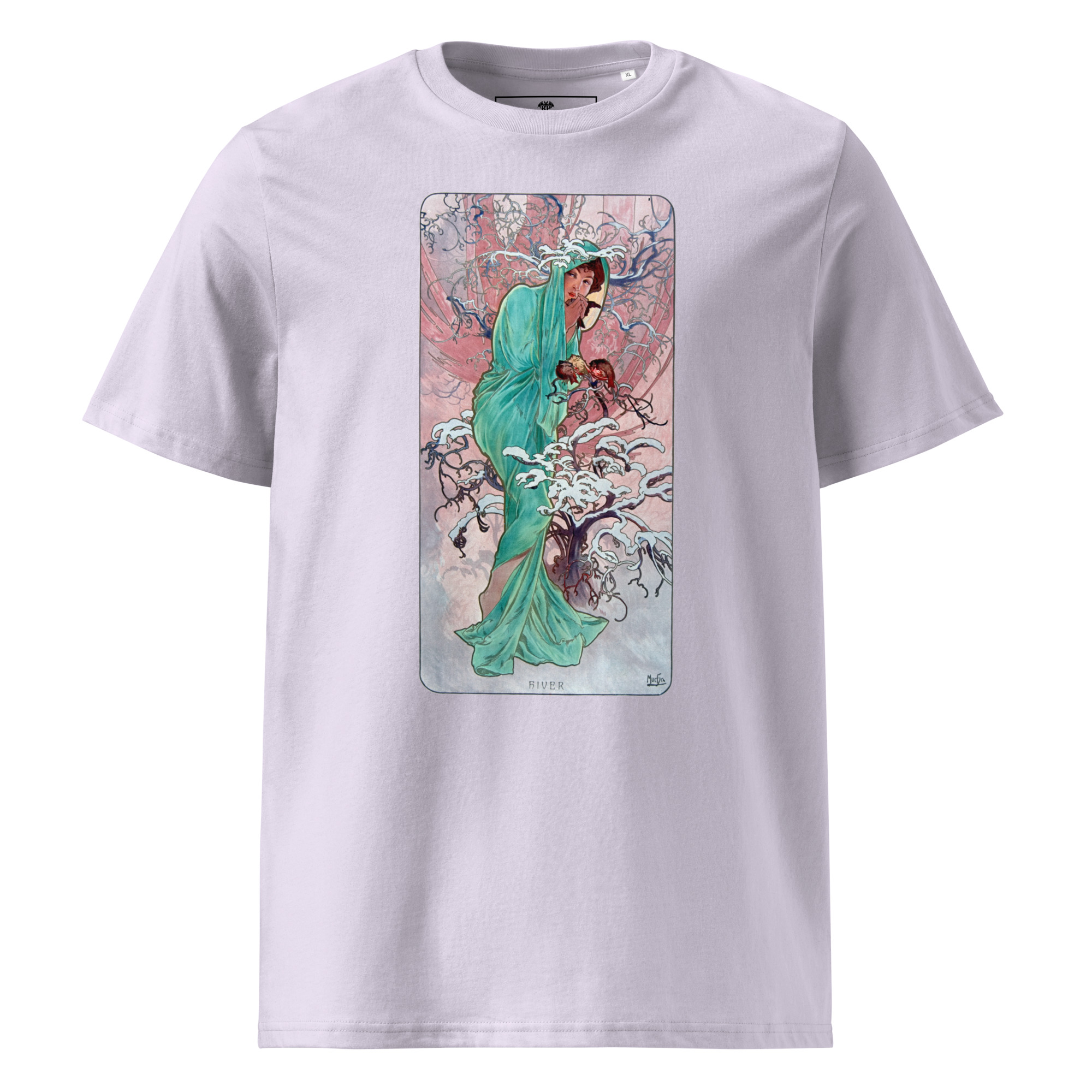Alfons Mucha – Winter 1896 T-Shirt – Bild 8