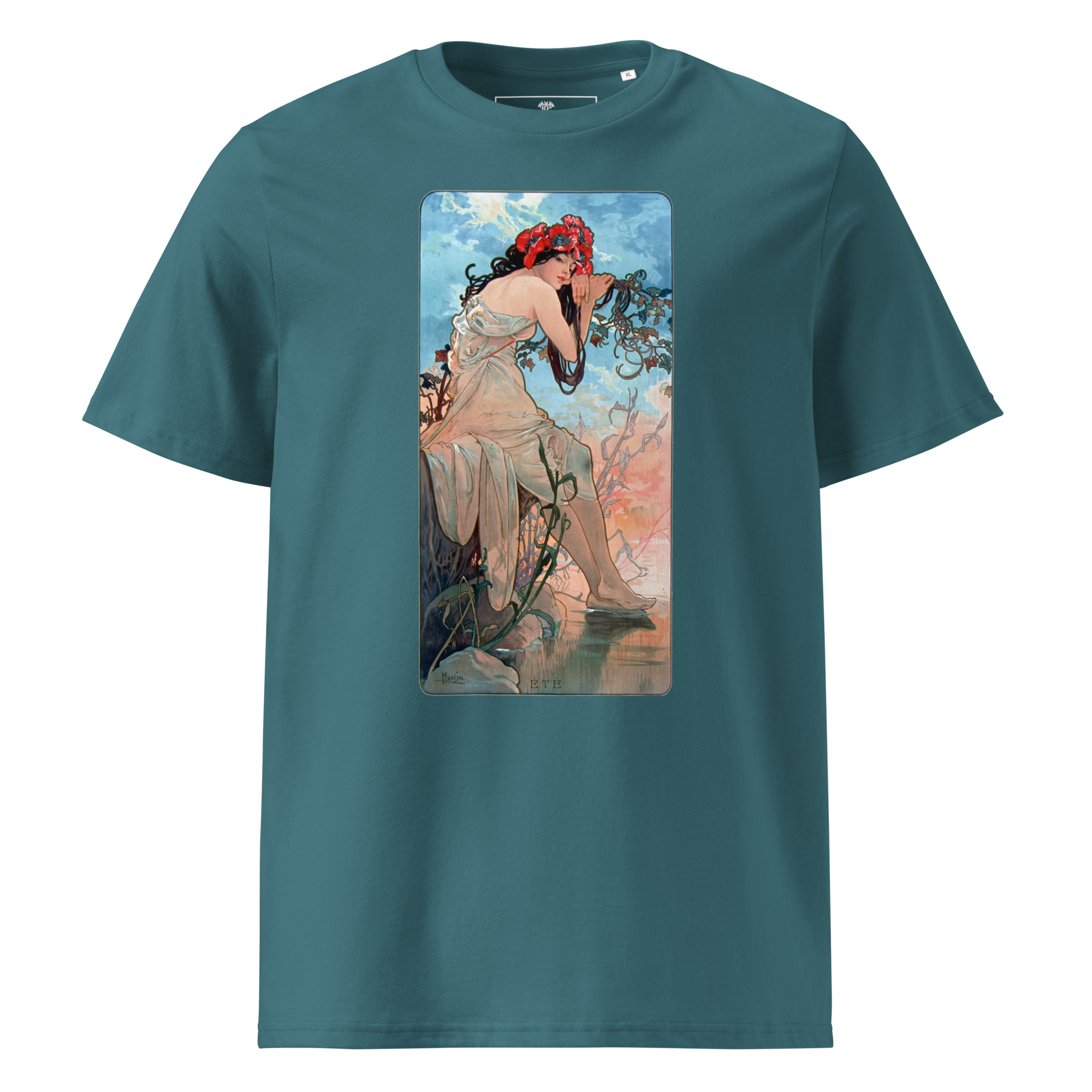 Alfons Mucha – Sommer 1896 T-Shirt – Bild 3