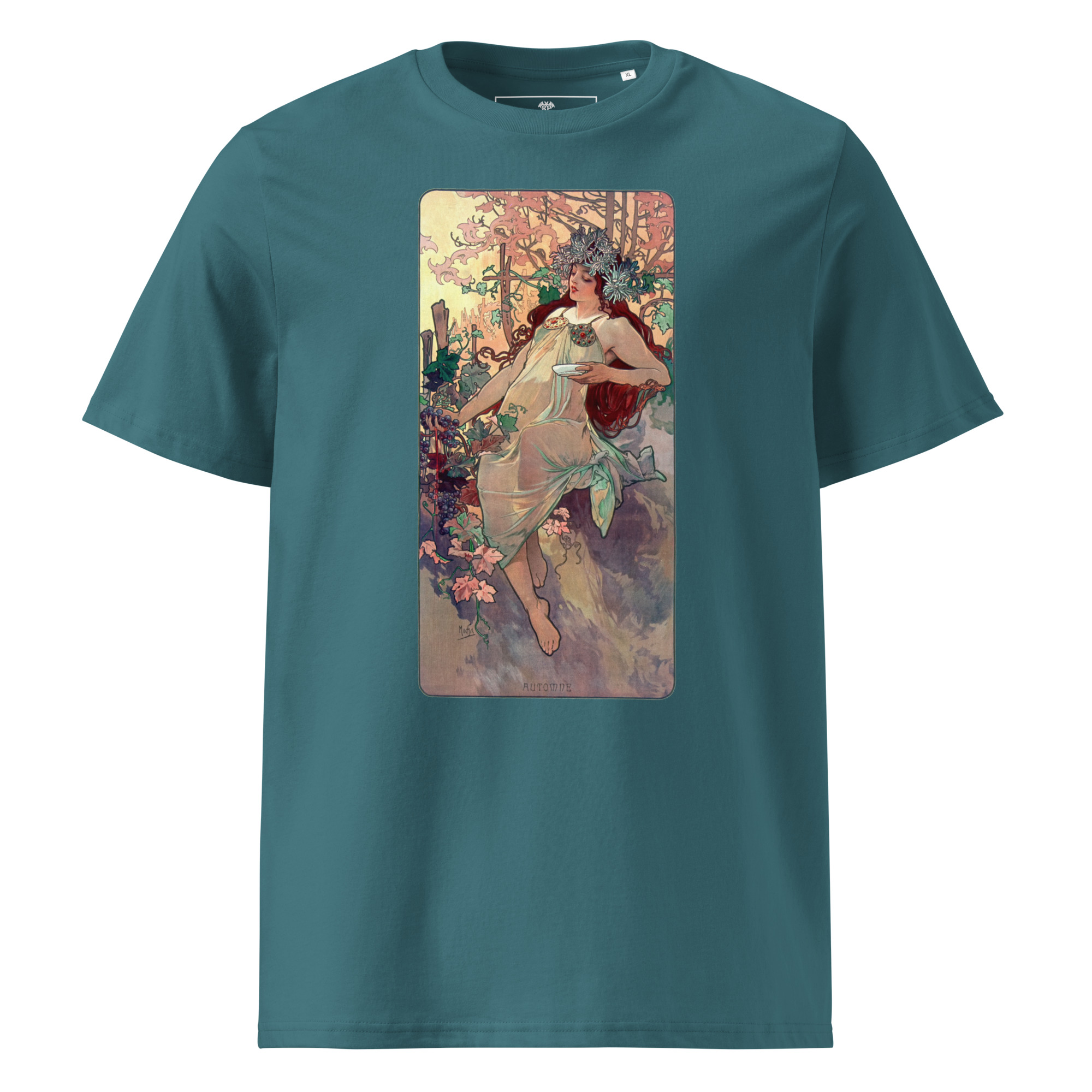 Alfons Mucha – Herbst 1896 T-Shirt – Bild 3