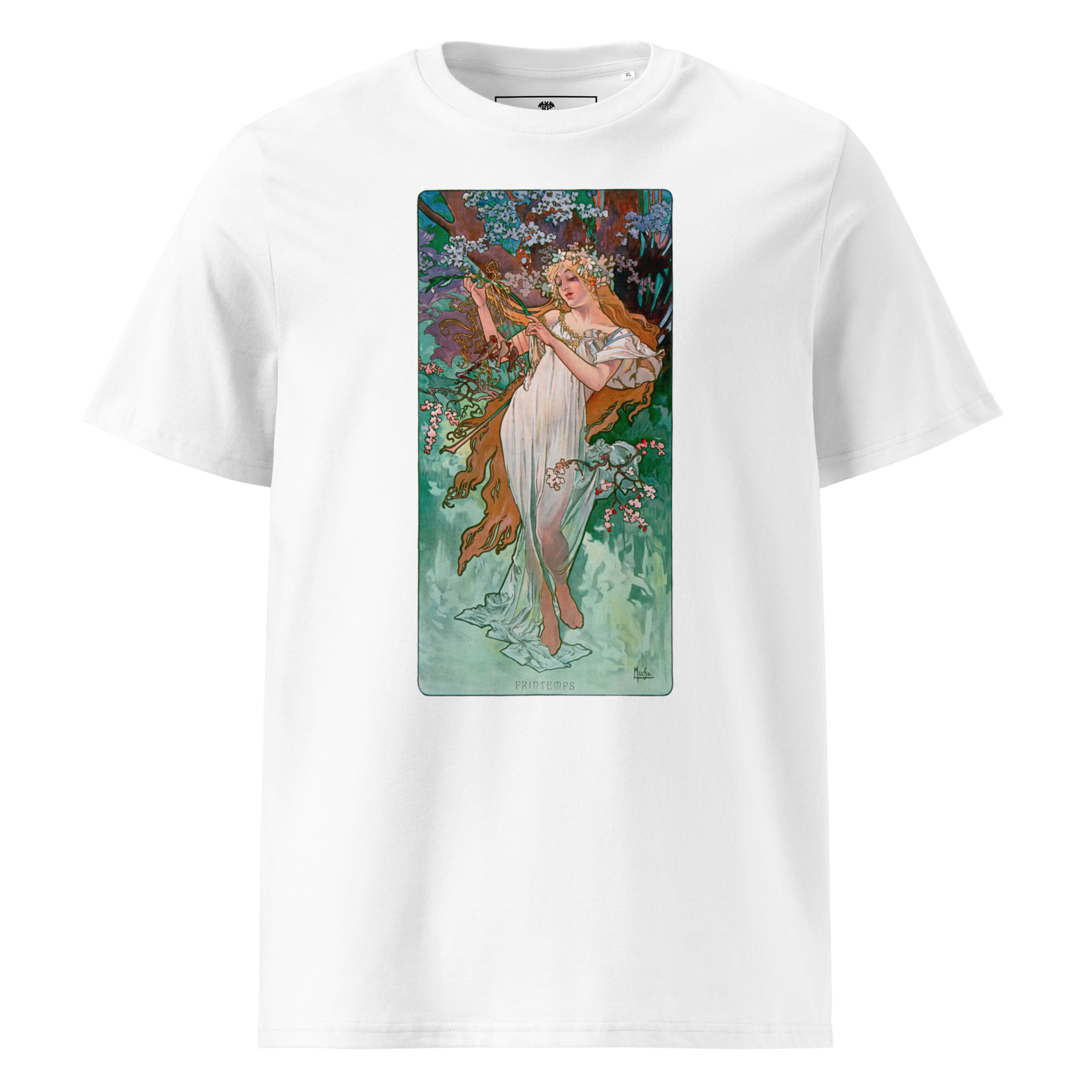 Alfons Mucha – Frühling 1896 T-Shirt T-Shirt – Bild 7